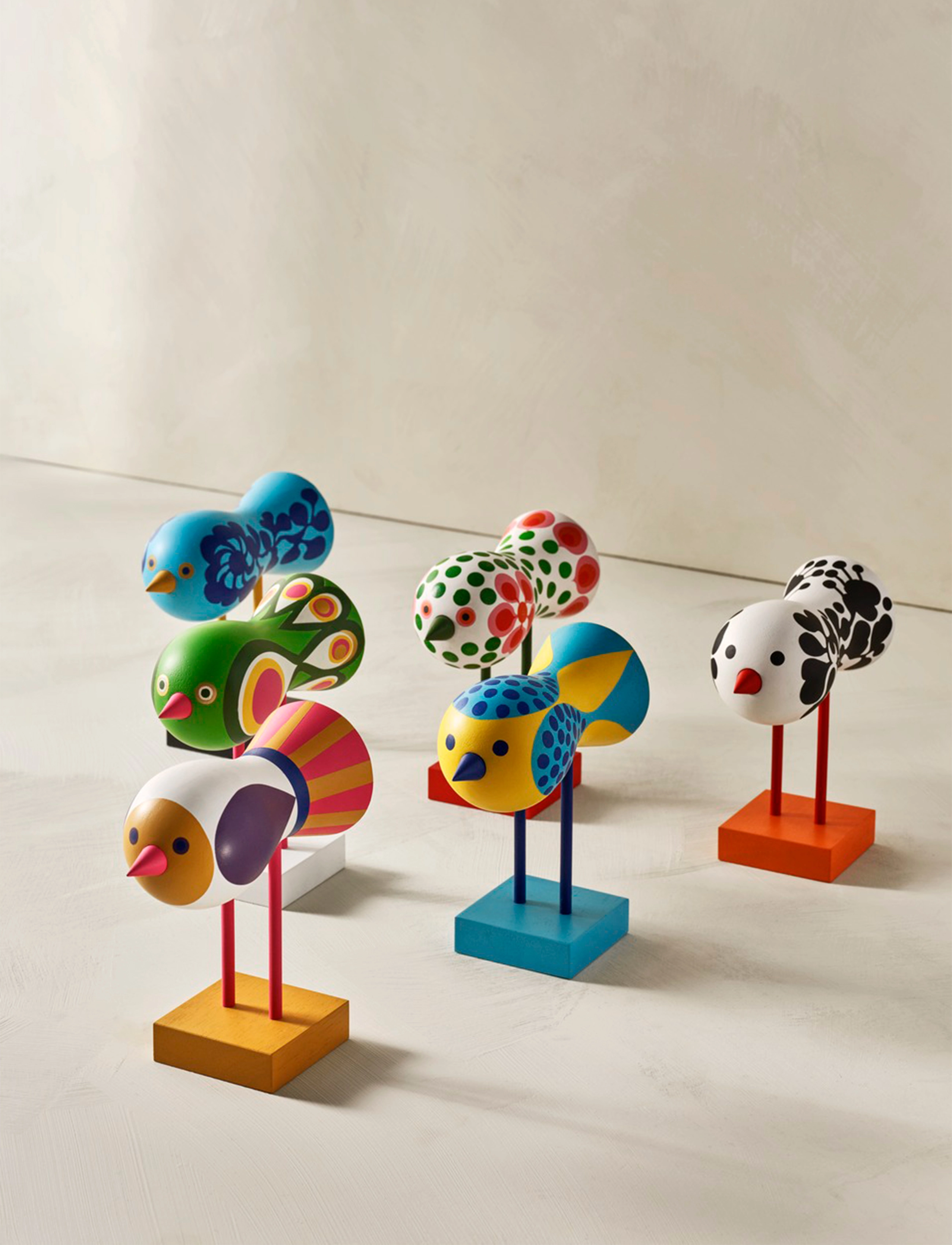 Design House Stockholm Birds 1967 No.5, One Size, Decorative Accessories-details, Gelb - Wooden Figures, Homeware