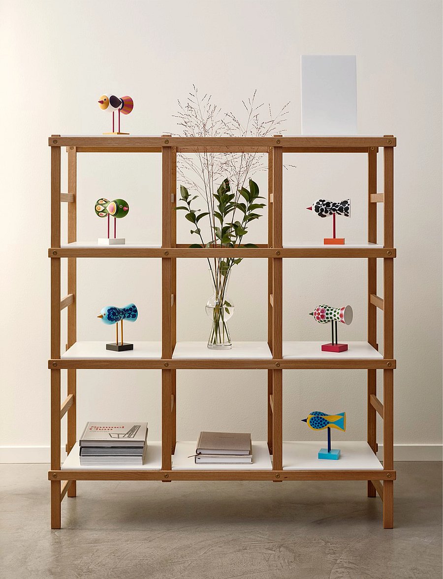 Design House Stockholm - Birds 1967 no.5 - koka figūras - multi - 5