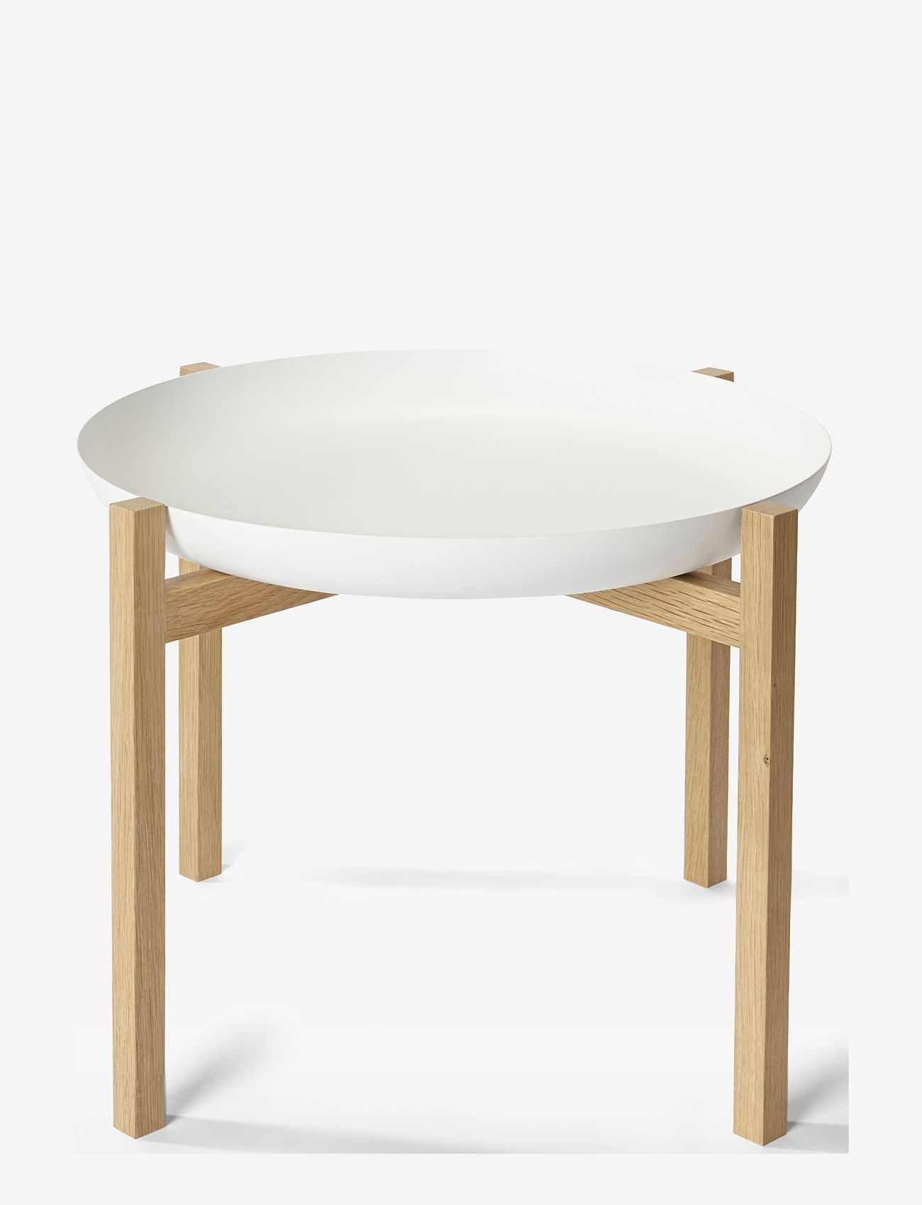 Design House Stockholm - Tablo Table Set Low - küljelauad ja väikesed lauad - white/oak - 1