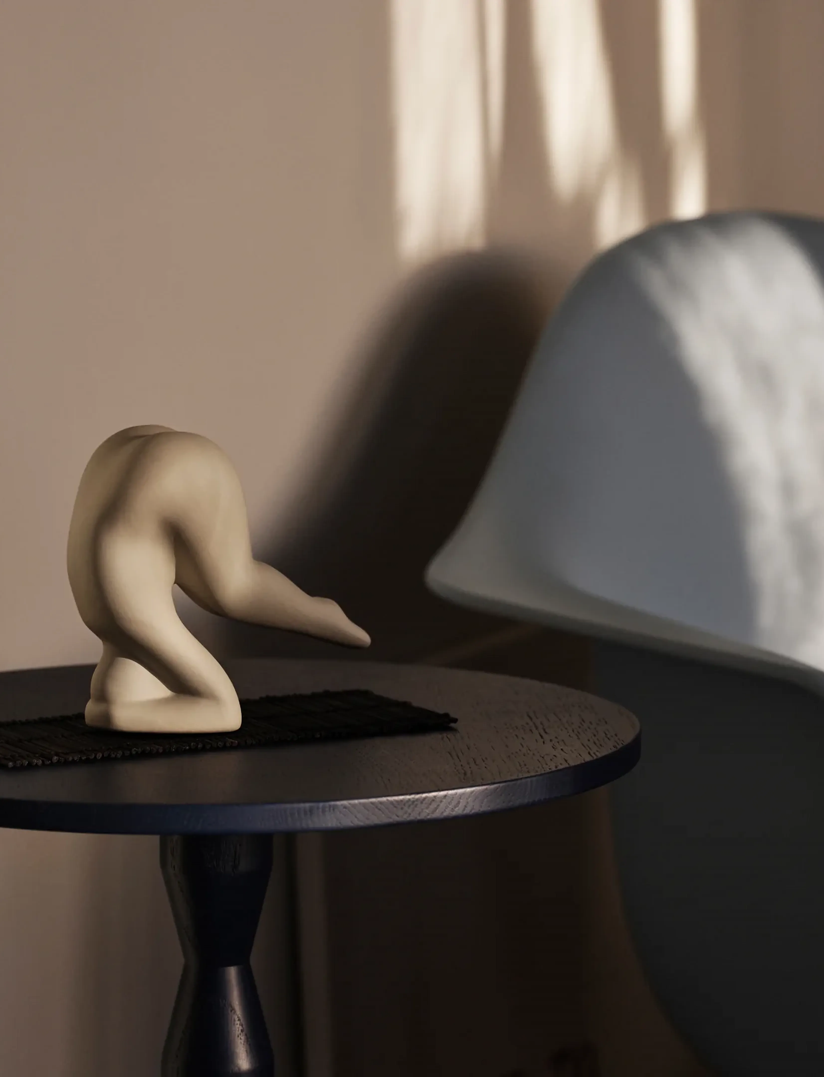 Design House Stockholm Yoga 1, 5.7X11.2X10.3 cm, Decorative Accessories-details, Grau - Figures & Sculptures, Homeware