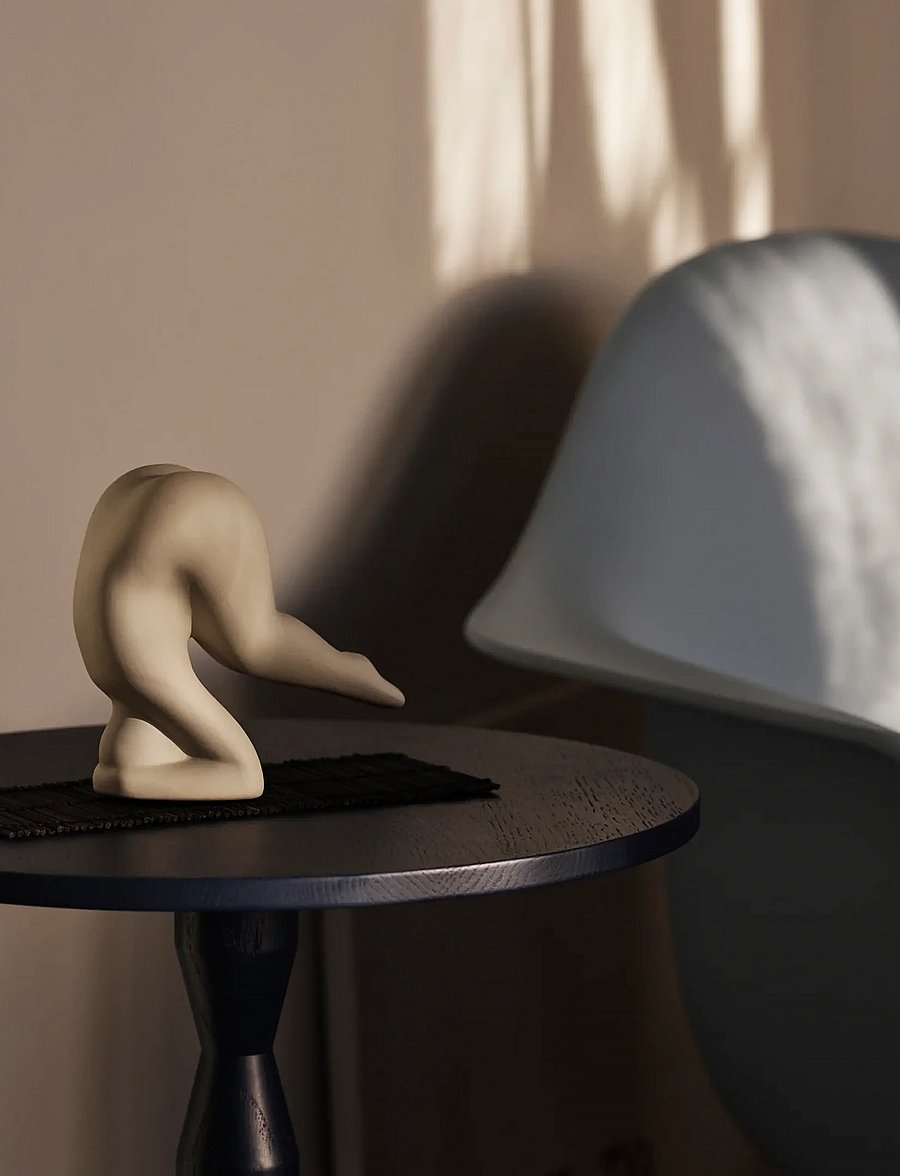 Design House Stockholm - Yoga 1 - figuri ja skulptuurid - grey - 0
