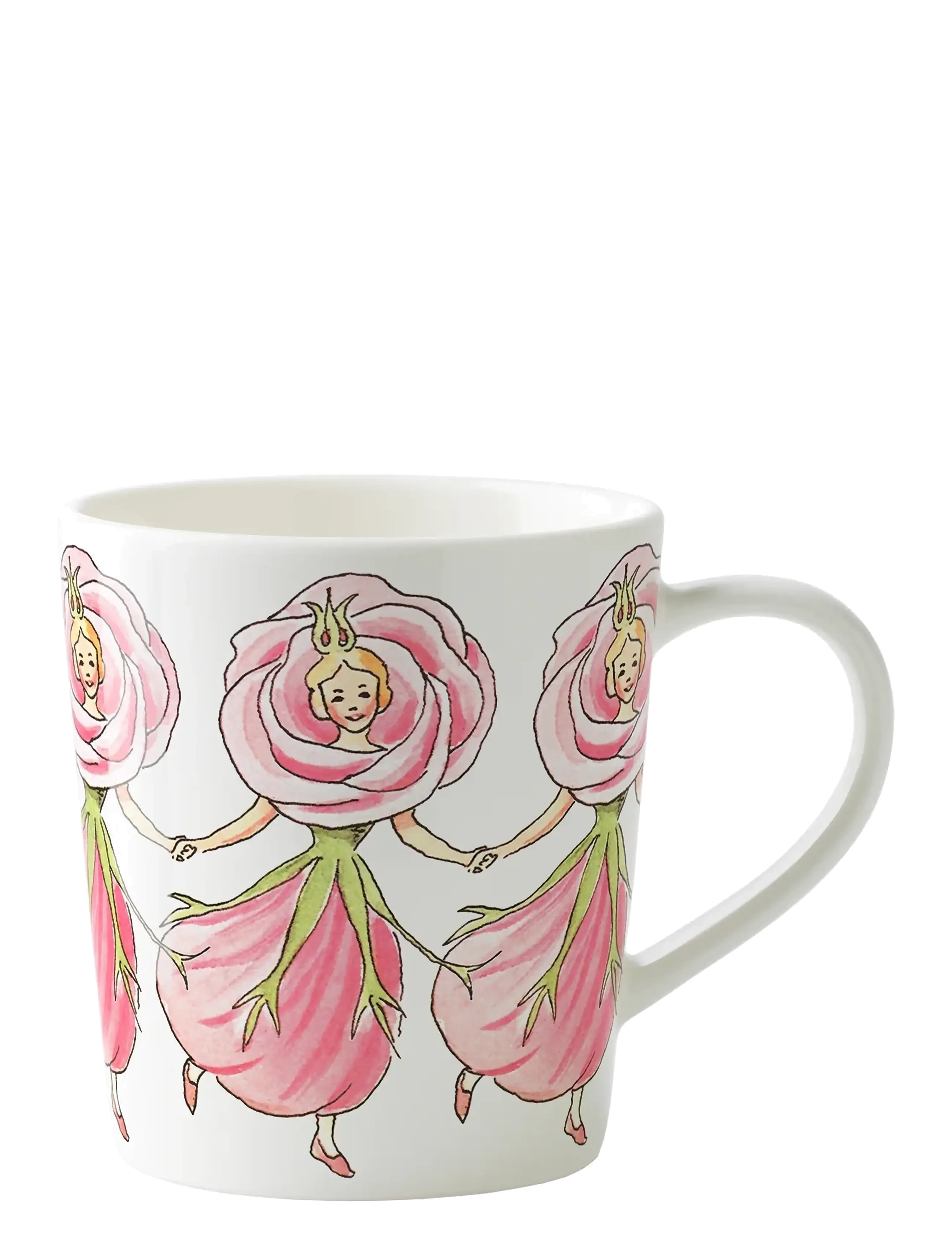 Design House Stockholm Rose Mug With Handle, 40 CL, Cups & Mugs, Weiß - Coffee Cups, Homeware