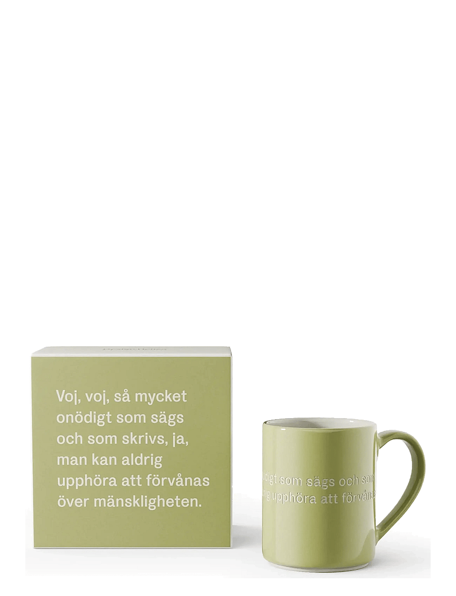 Design House Stockholm - Astrid Lindgren Mug 31 - kafijas krūzes - green - 2