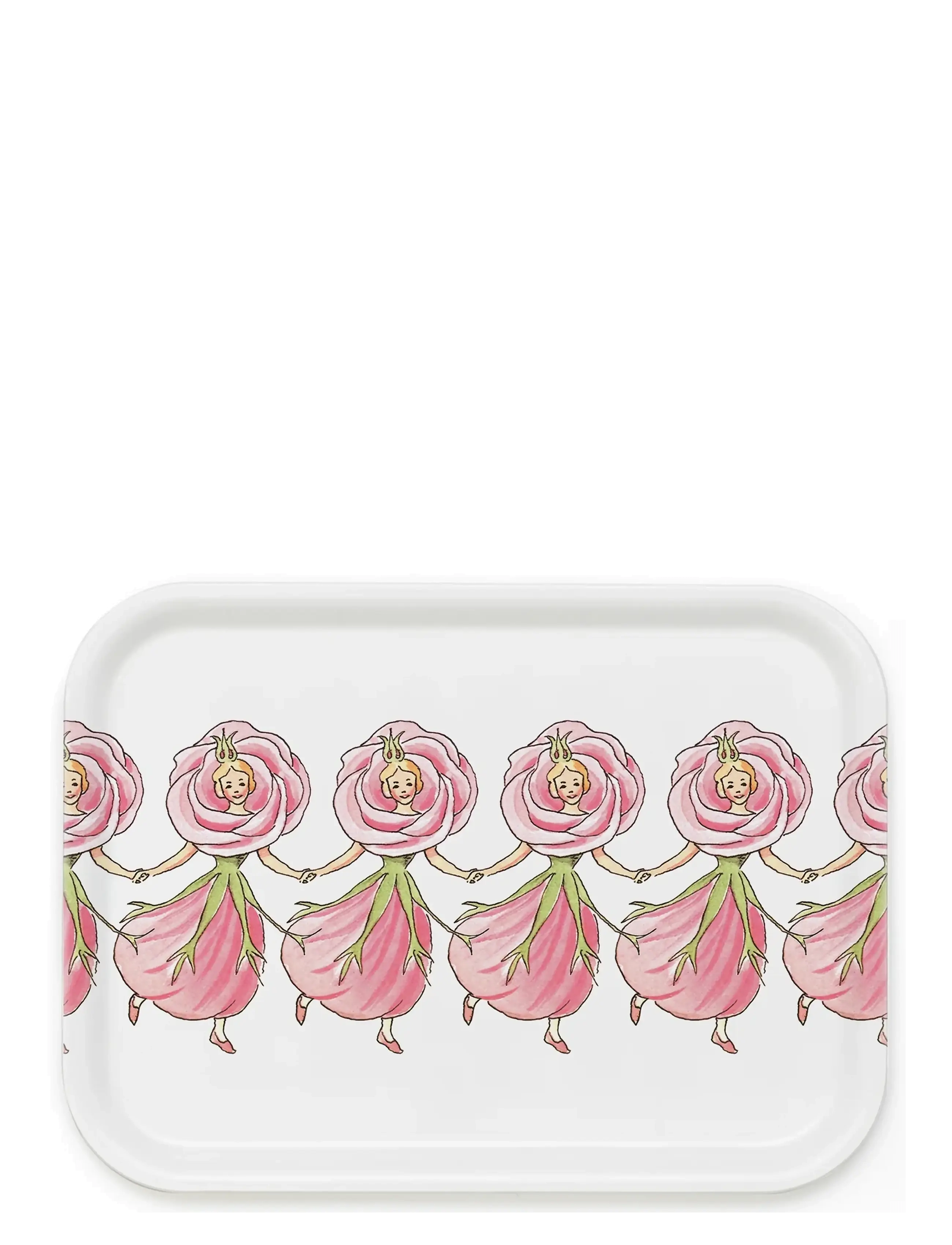 Design House Stockholm Rose Tray, 20X27 cm, White, Spisesteder Og Bordtilbehør > Bakker, Unisex