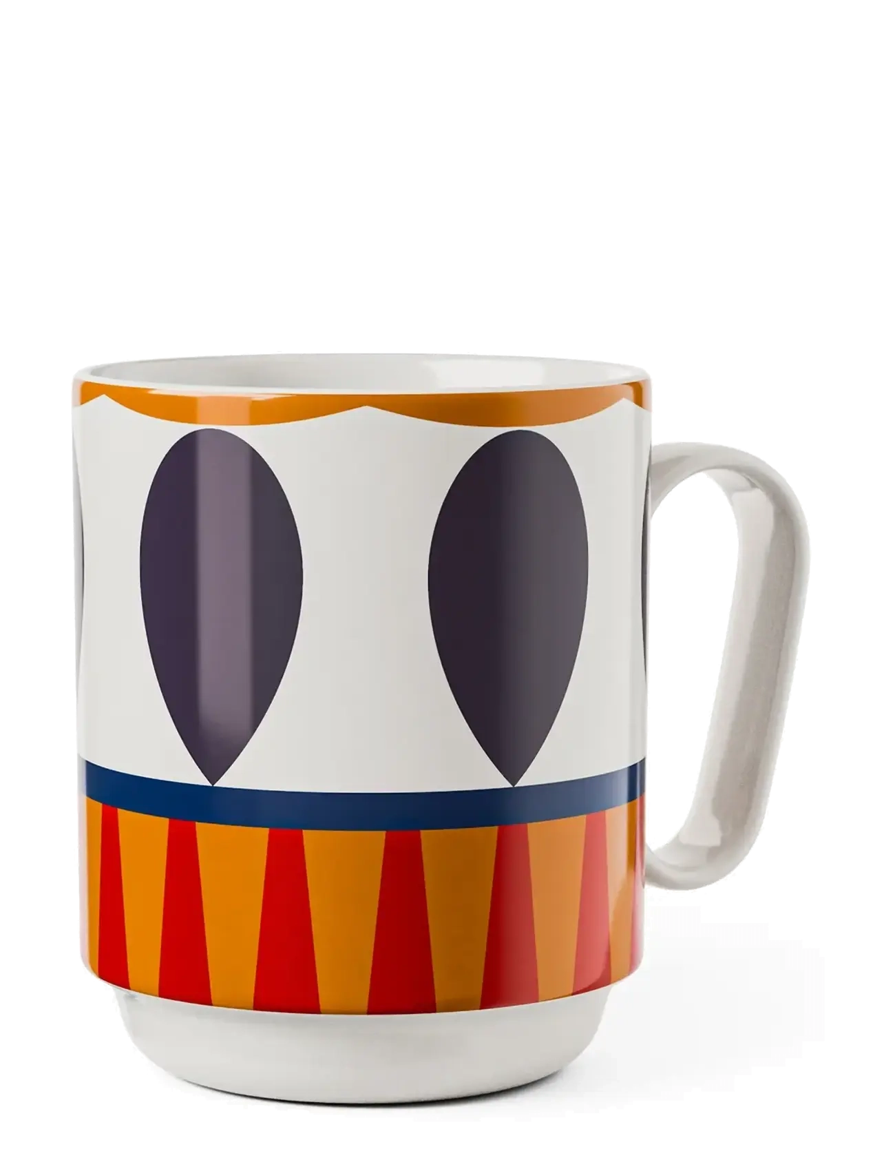 Design House Stockholm Birds 1967 Mug, Coffee Kop, Hvid, Str: 35 CL