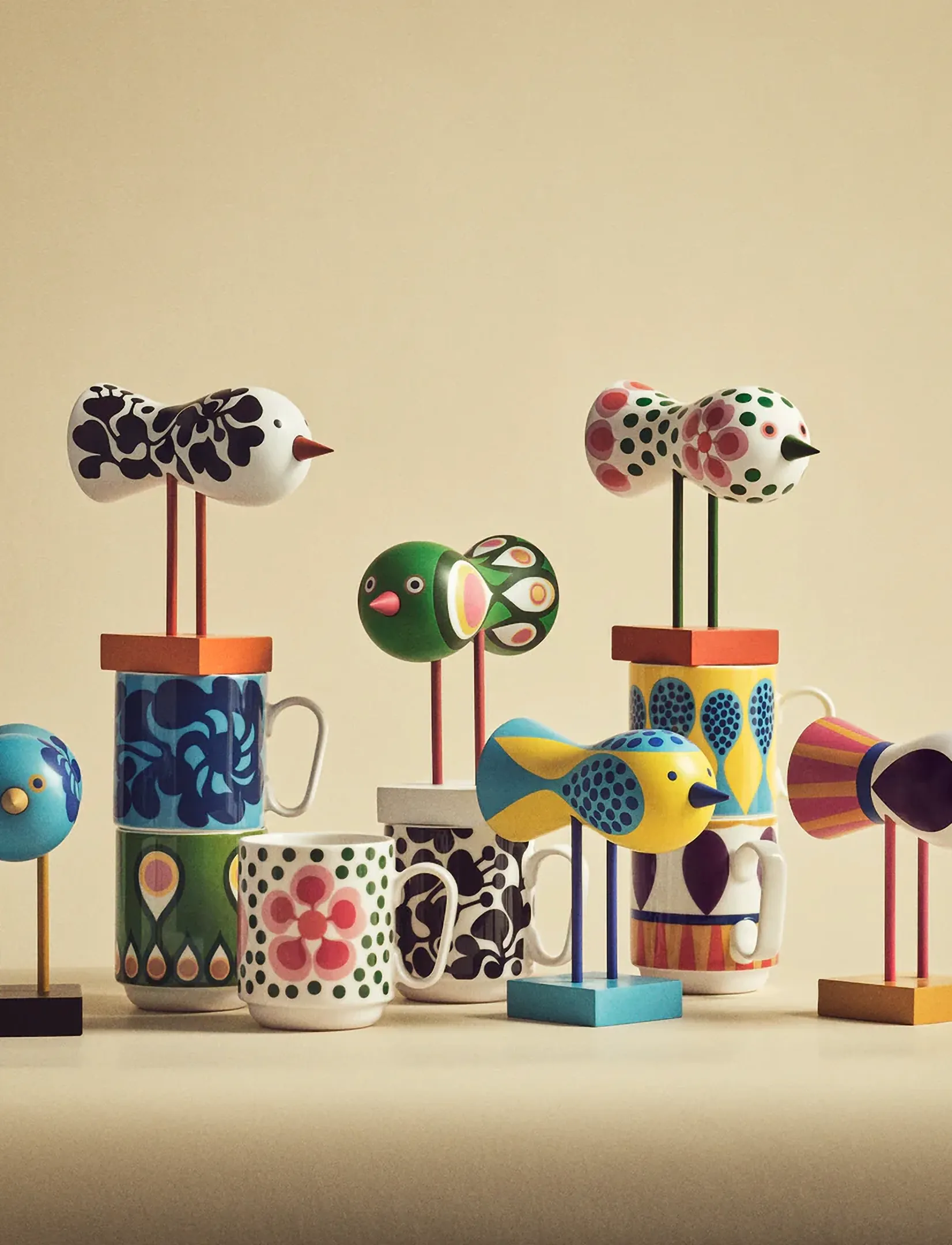Design House Stockholm Birds 1967 Mug, 35 CL, Cups & Mugs, Weiß - Coffee Cups, Homeware