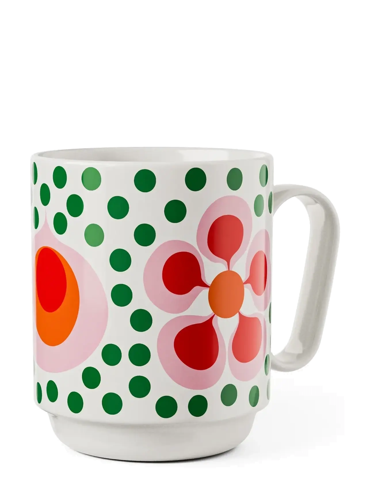 Design House Stockholm Birds 1967 Mug, Coffee Kop, Multi/mønstret, Str: 35 CL