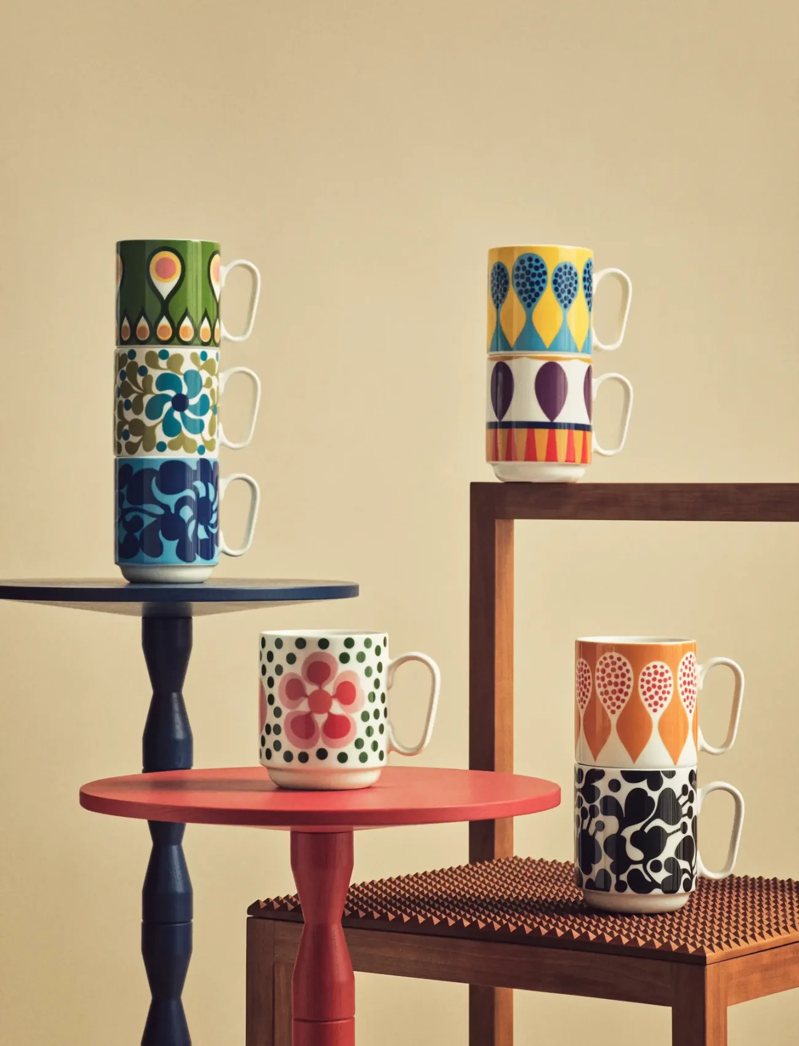Design House Stockholm - Birds 1967 Mug - kaffekopper - multi - 3