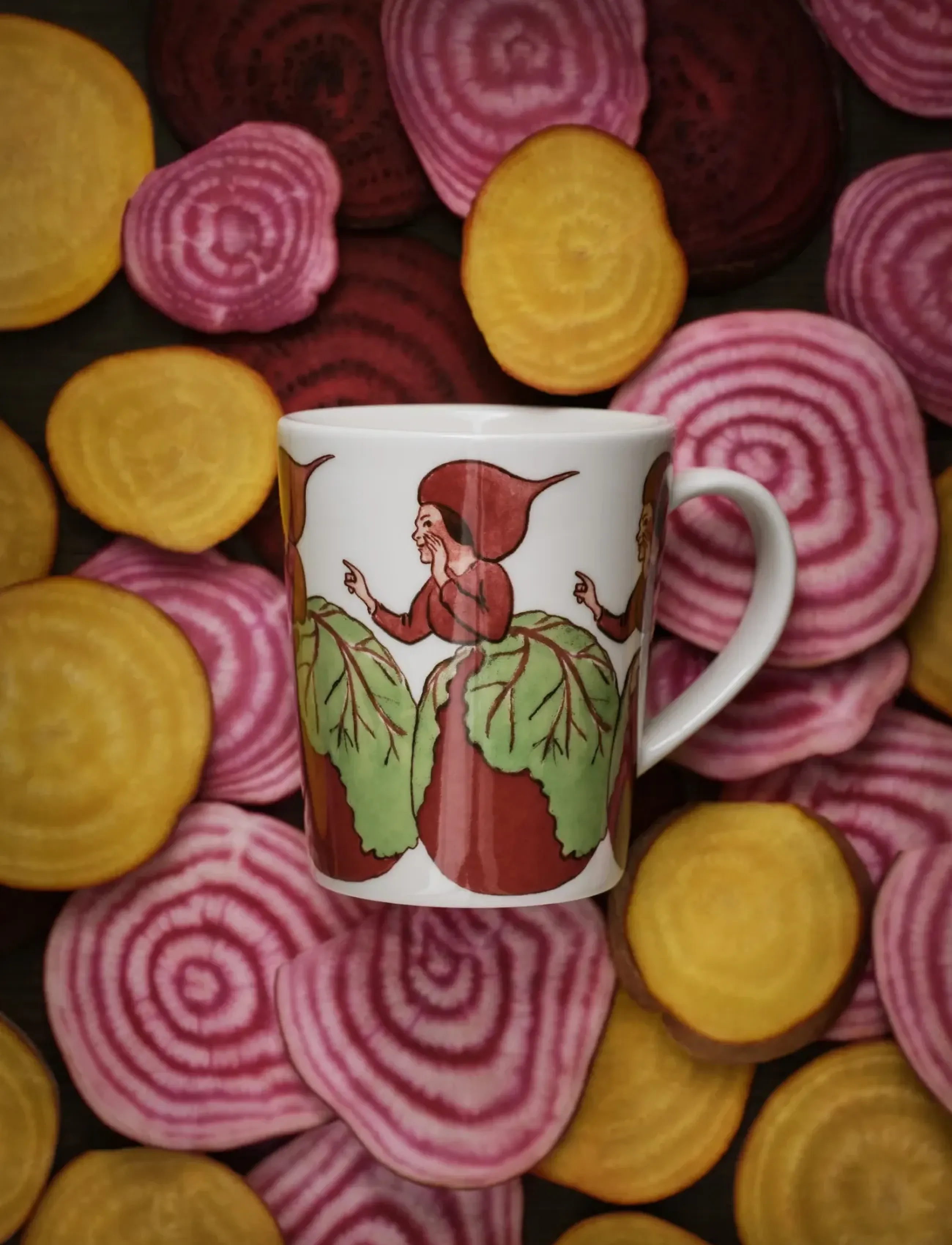 Design House Stockholm Mrs Beetroot Mug W Handle 28 Cl, 28 CL, Cream, Kopper & Krus > Kaffekopper, Unisex