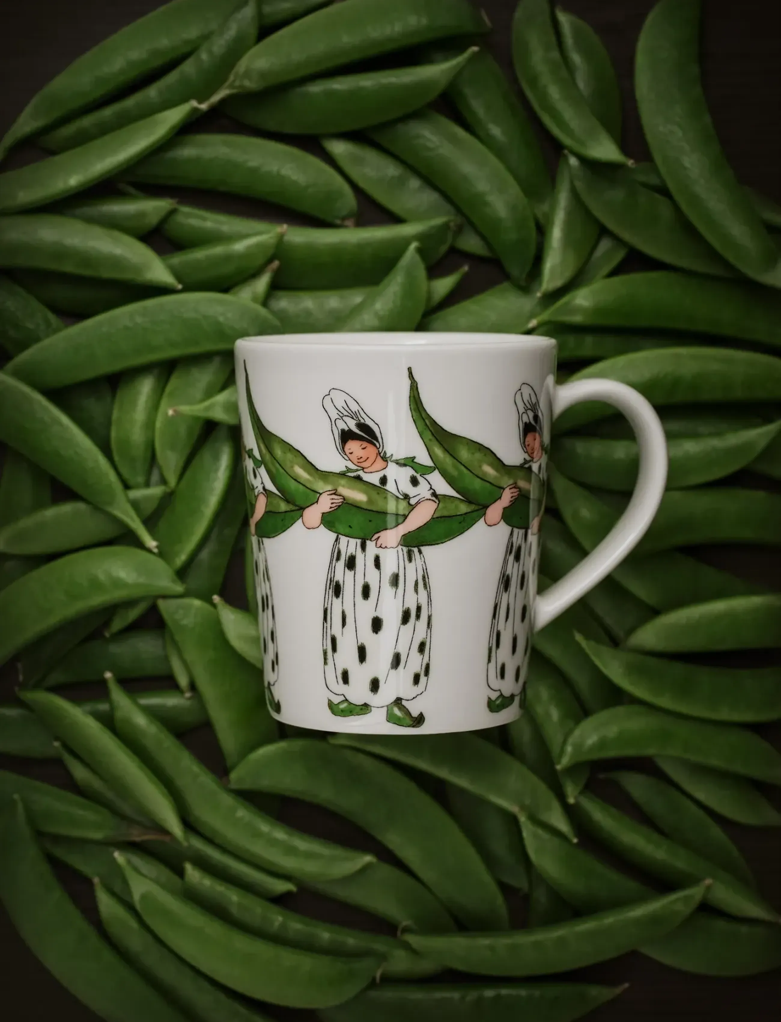 Design House Stockholm Mrs Broad Bean Mug W Handle 28 Cl,,,Weiß Gr.28 CL