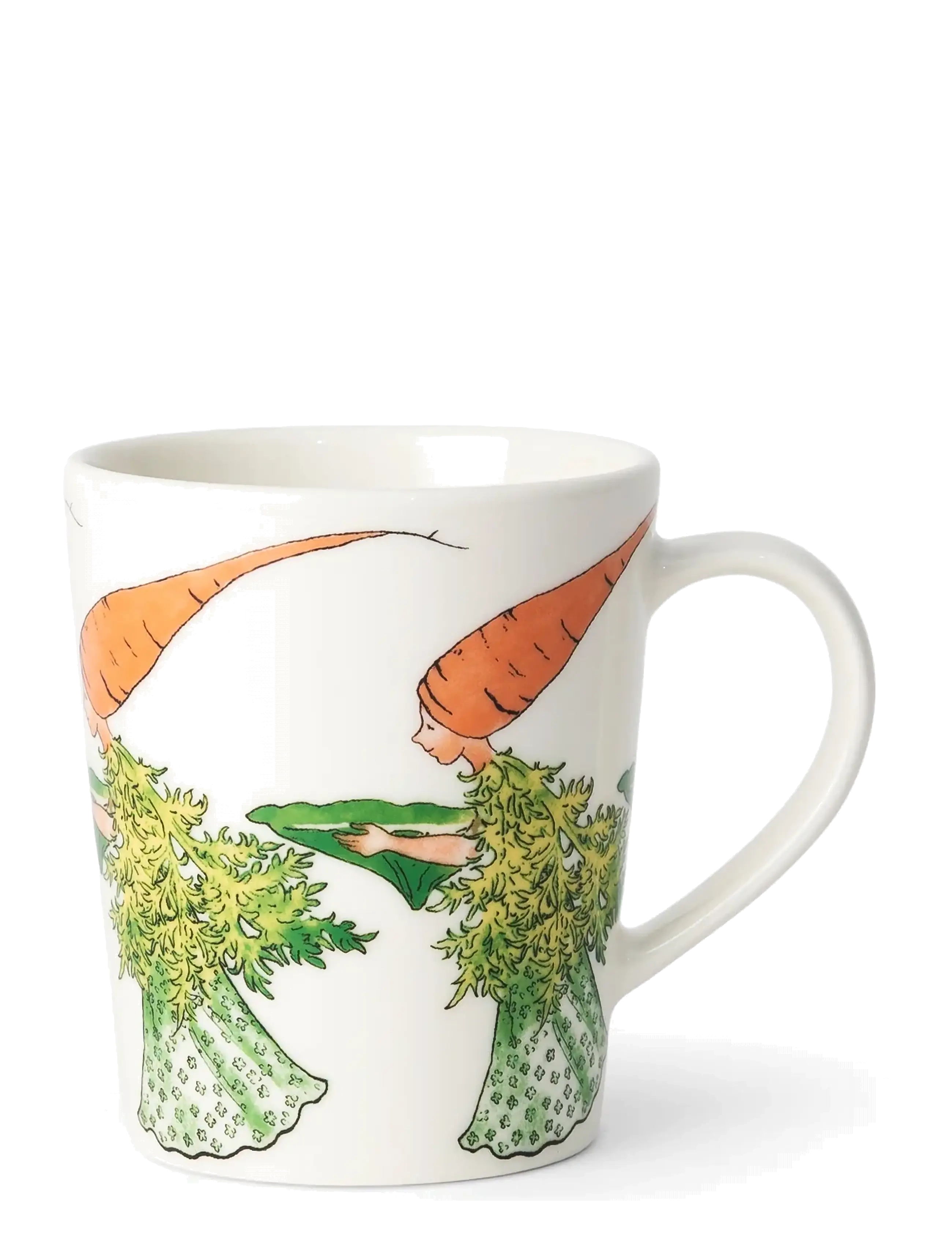 Design House Stockholm Carrot Mug w handle 28 cl - Tekopper - ELSA BESKOW / white