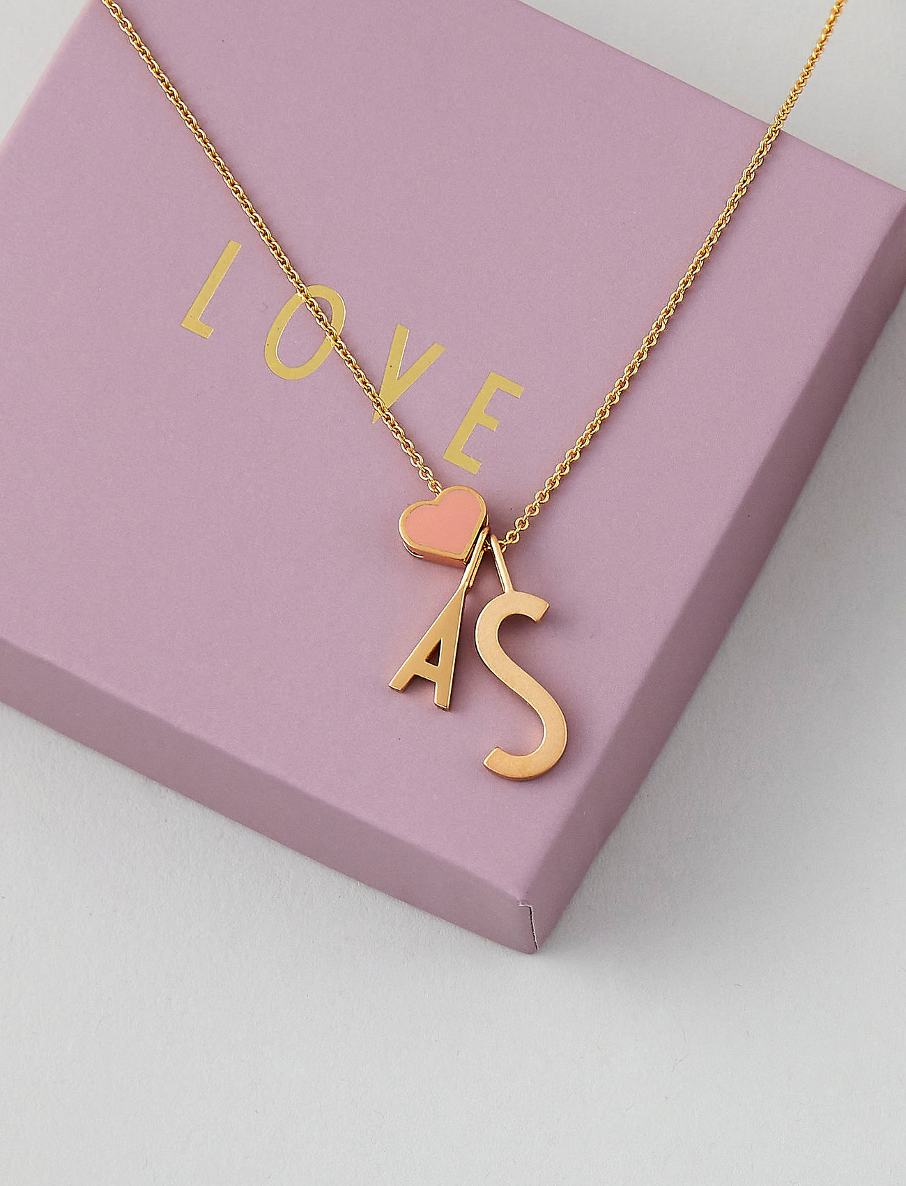 Design Letters Letter For Initial Necklace A-Z (18K -Plated) - - 10 MM 5