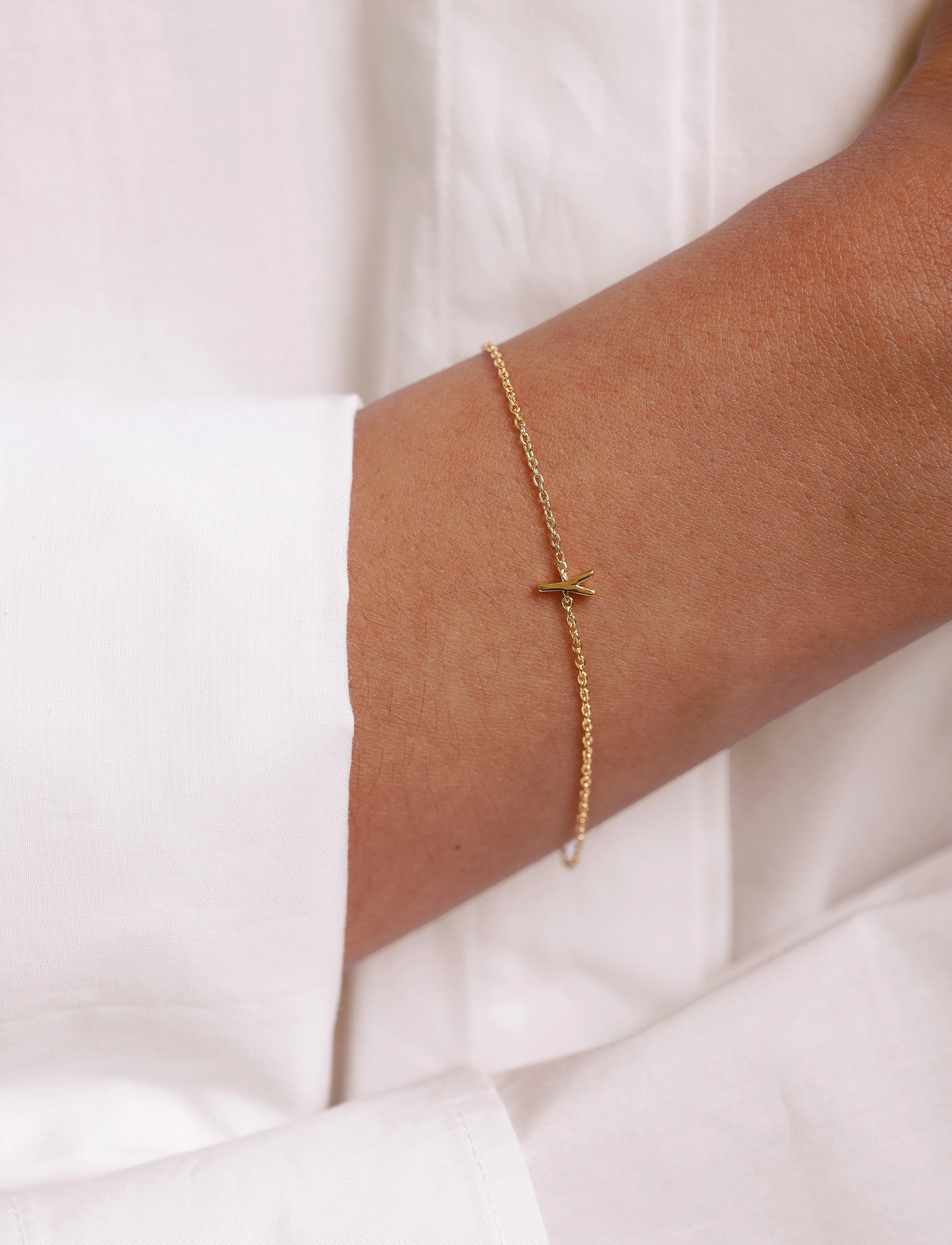 Design Letters Archetype Bracelet - A-Z Plated - - L:21CM 10