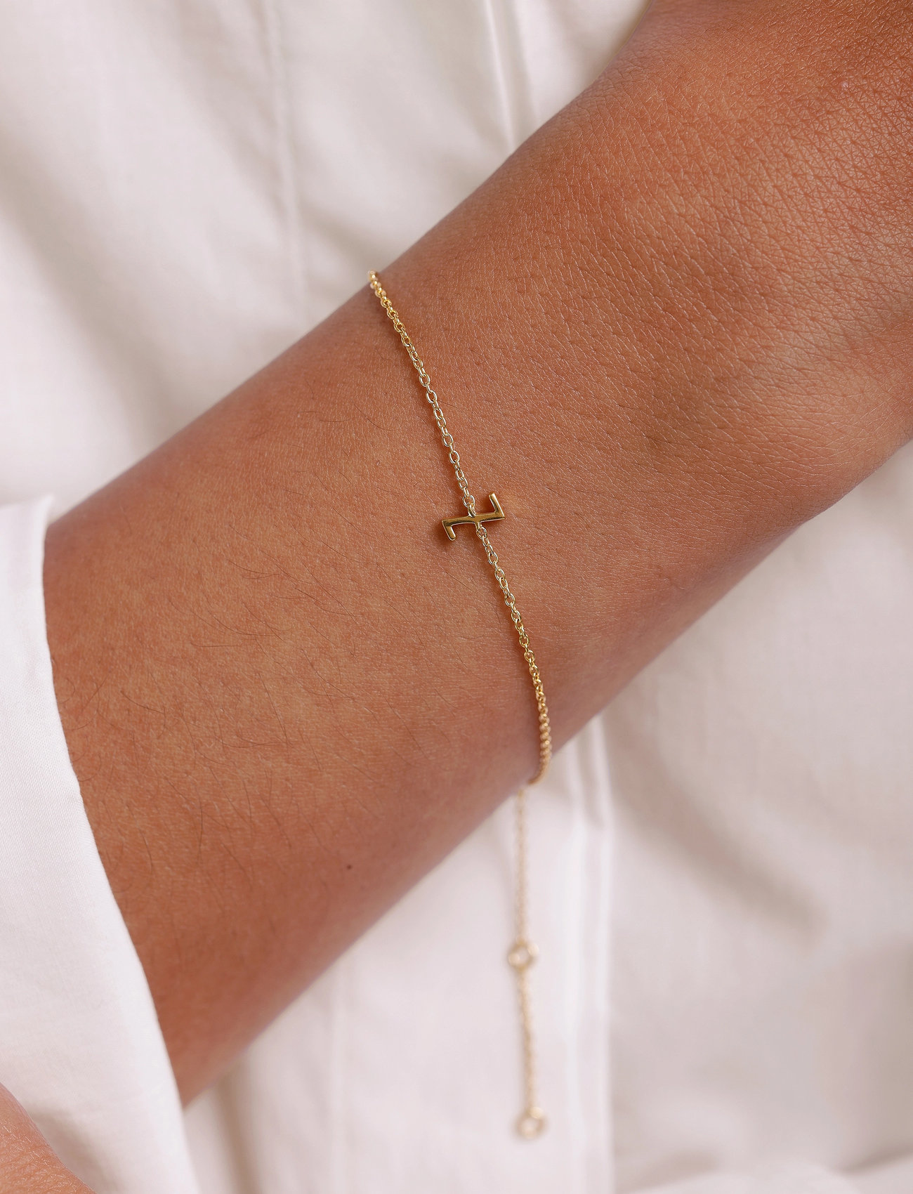 Design Letters Archetype Bracelet - A-Z Plated - - L:21CM 8