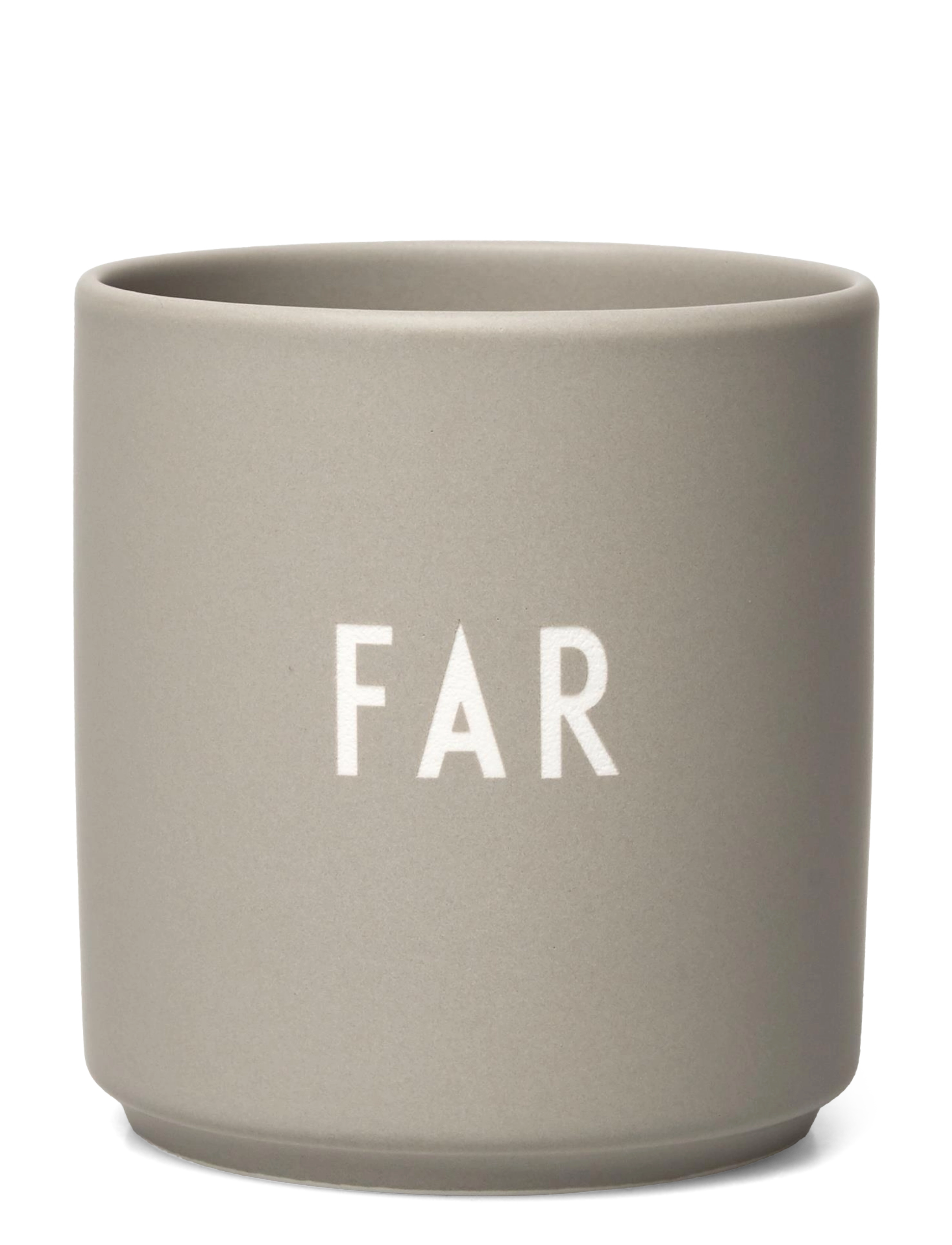 Design Letters Favourite cup - Tekopper - CLGRFAR / grey