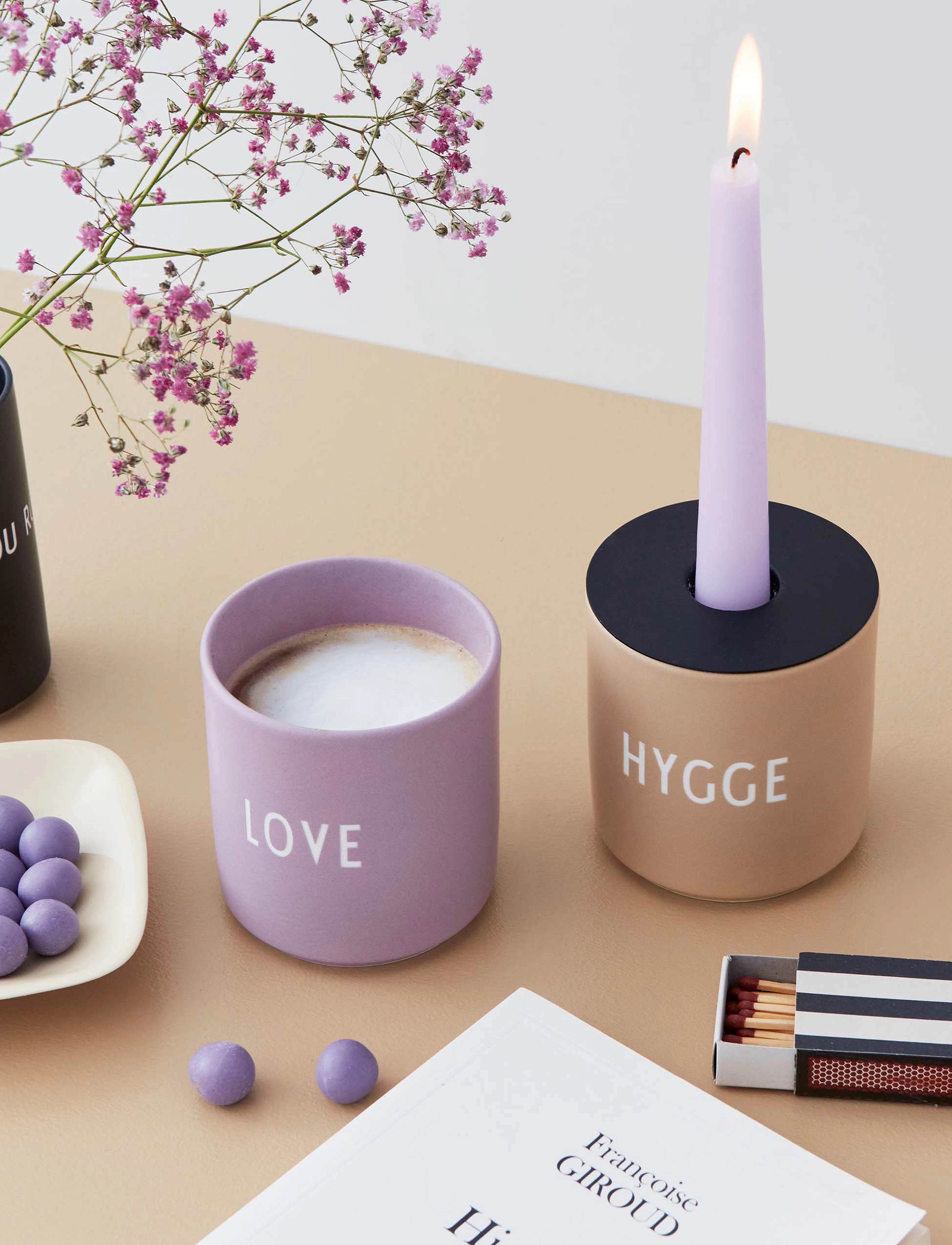Design Letters Favourite Cup Celebration, 32 CL, Cups & Mugs, Lila - Coffee Cups, Homeware