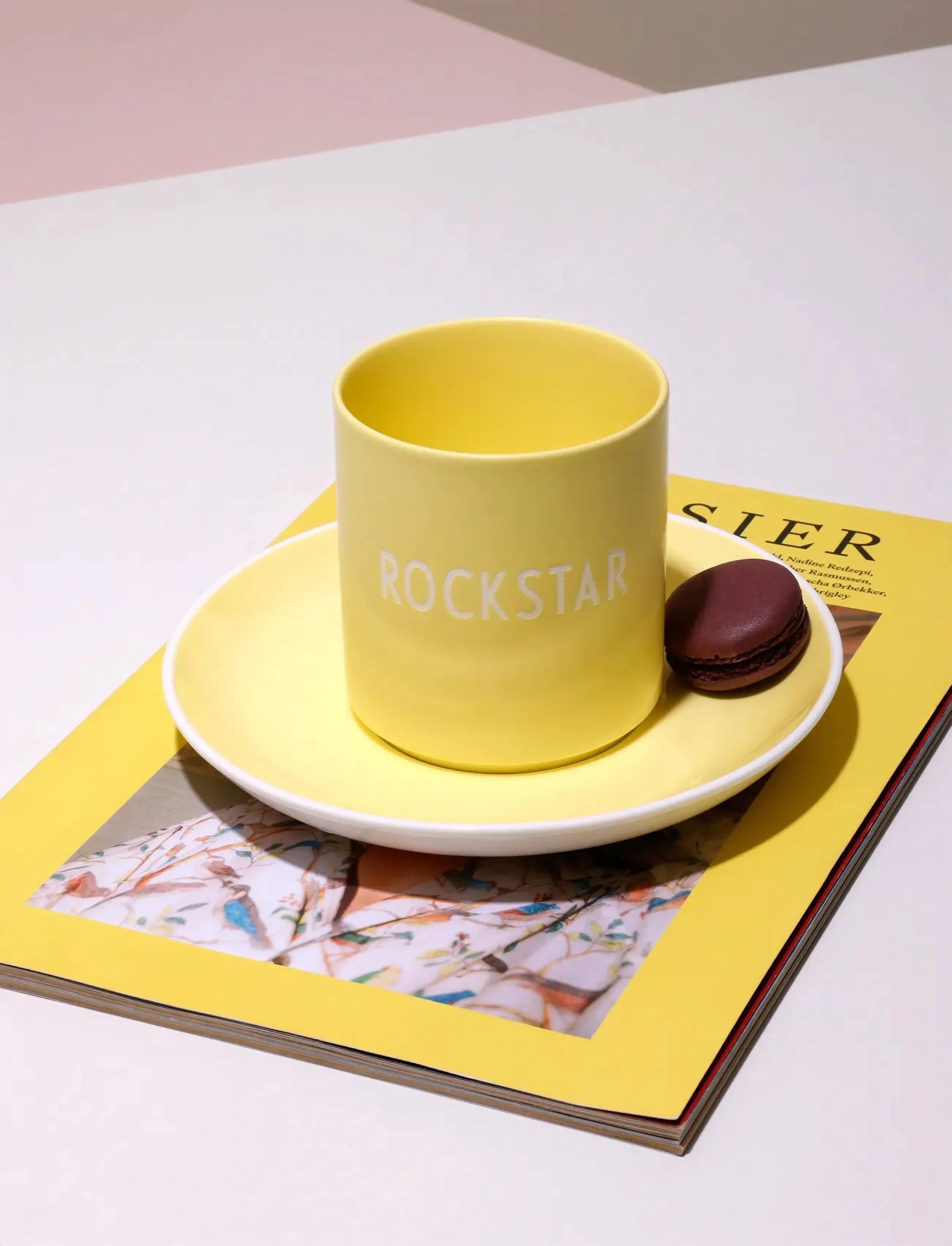 Design Letters Favourite Cup - Celebration, 250 ml, Yellow, Kopper & Krus > Kaffekopper, Unisex
