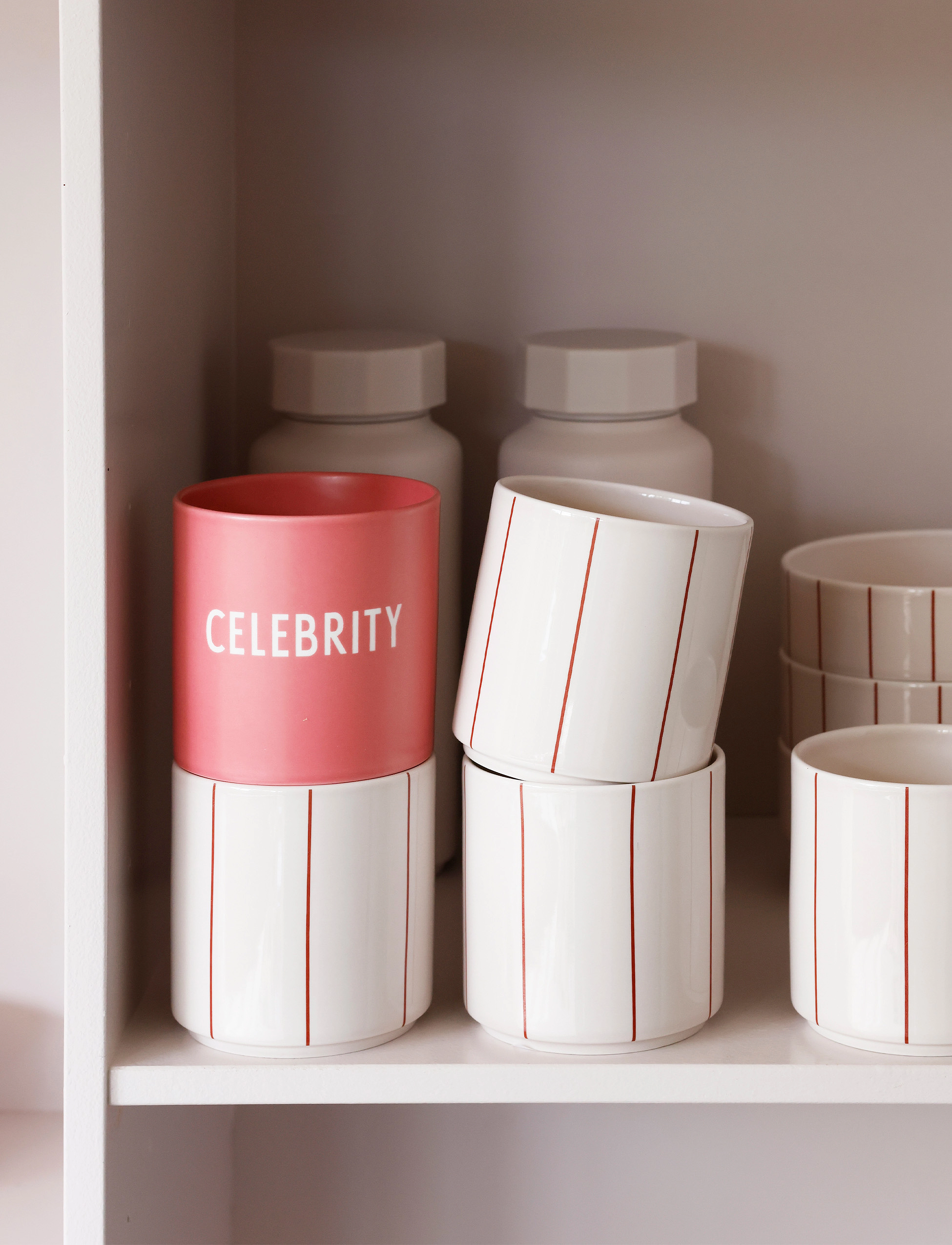 Design Letters Favourite Cup Celebration, 25 CL, Cups & Mugs, Rosa - Coffee Cups, Homeware