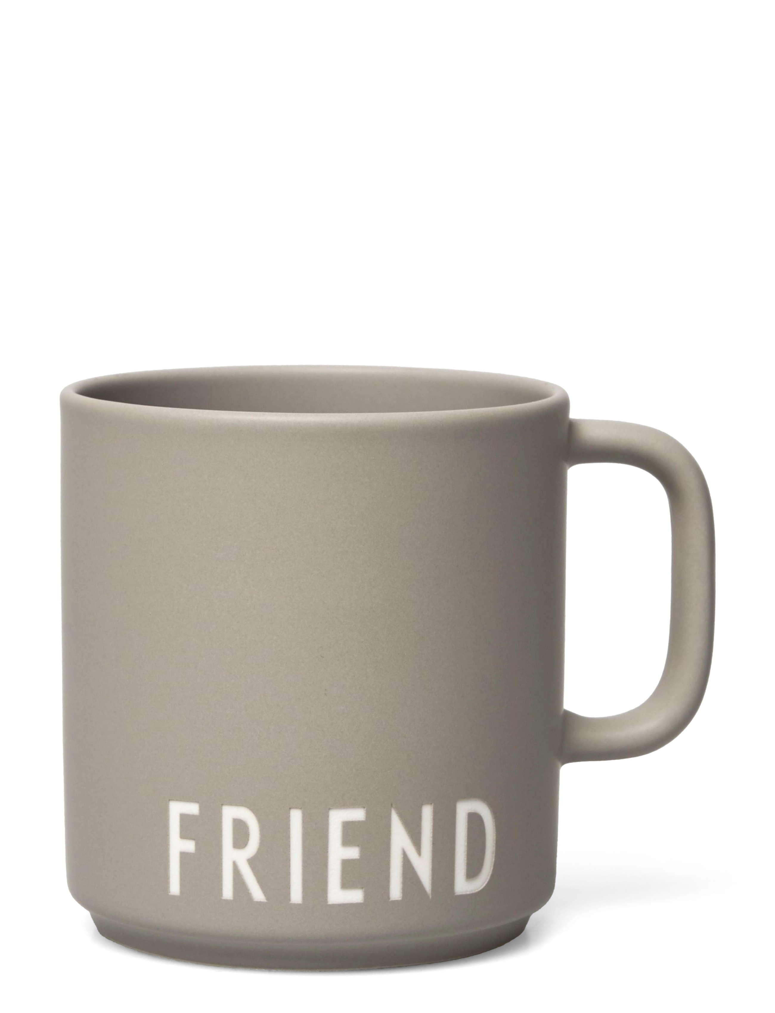 Design Letters Favourite cup - celebration (handle) - Kaffekoppar - CLGRFRIEND / grey