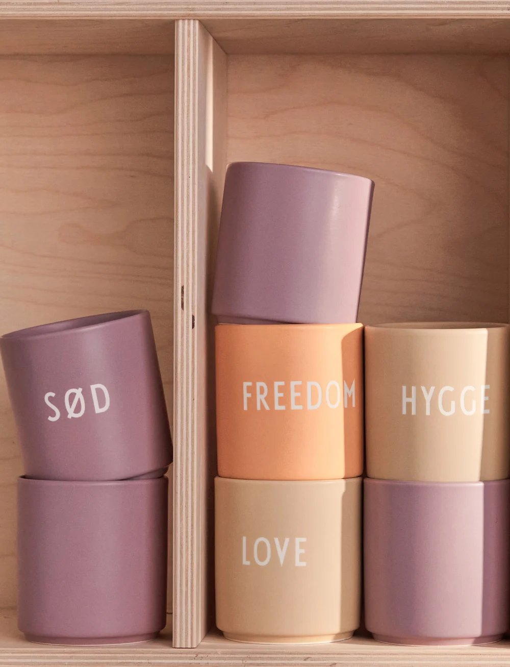 Design Letters - Favourite cups - The Mute Collection (Set of 2 pcs) - koffiekopjes - lavender 5225c - 1