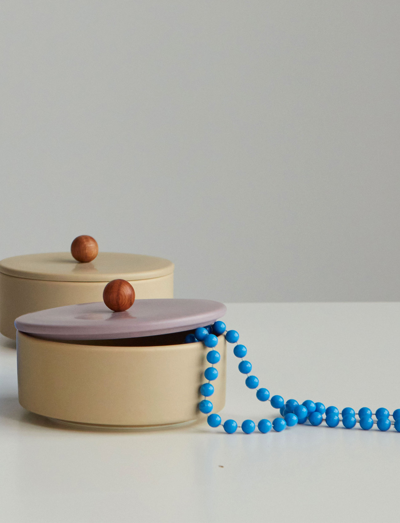 Design Letters - Treasure Bowl - kulhot - beige bowl 4675c + lavender lid 5225c - 1