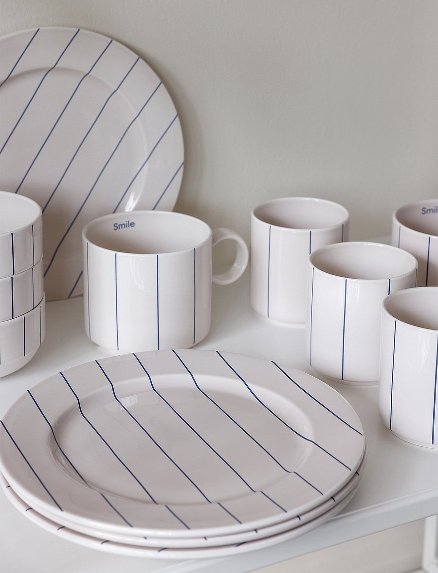 Design Letters - Pyjamas plate - osta hinnan perusteella - pastel beige + midnight blue - 3