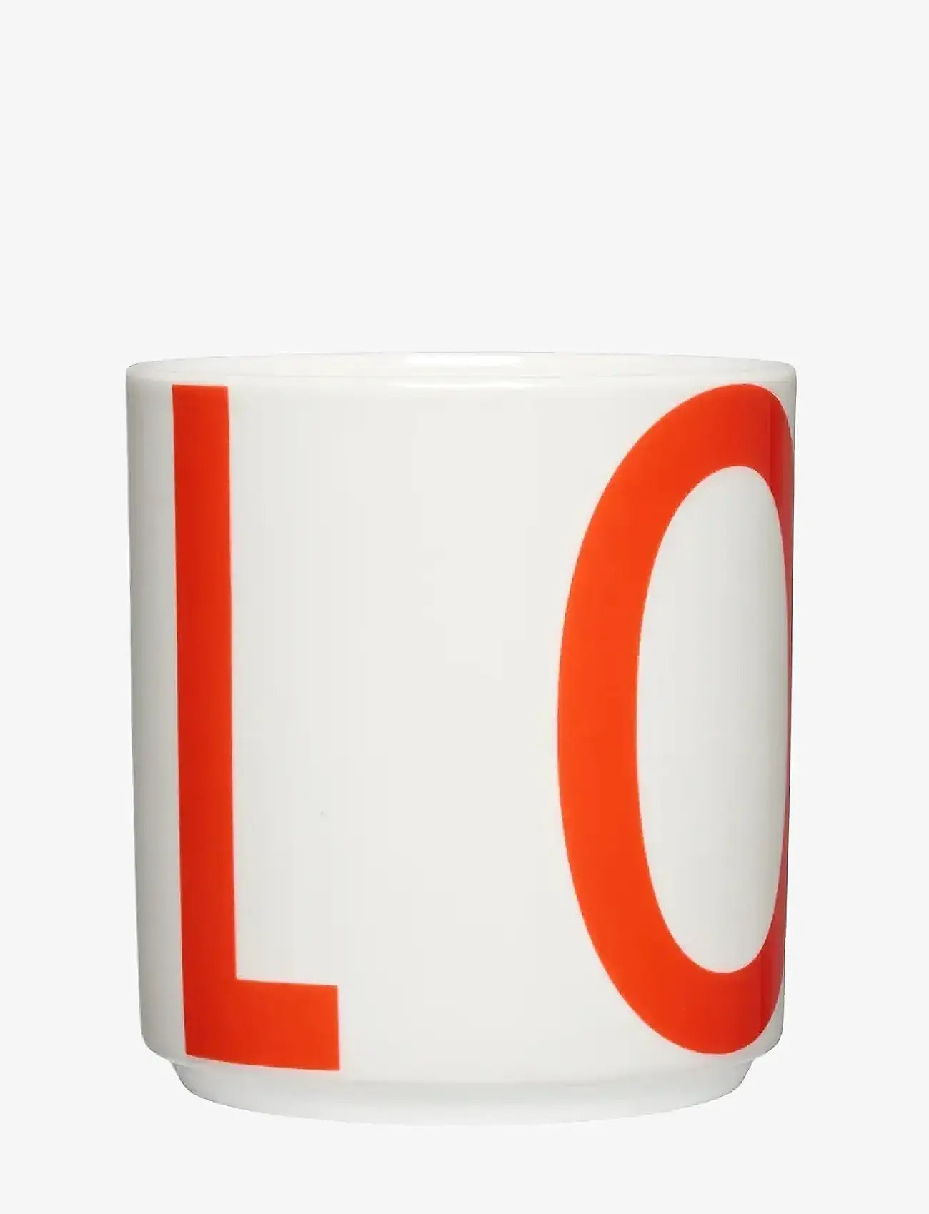 Design Letters - XL Vintage ABC cups - coffee cups - cherry tomato - 1
