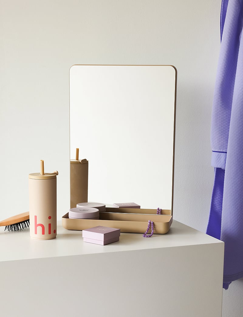 Design Letters - Wall Mirror Mirror shelf - bathroom mirrors - beige 4675c - 3