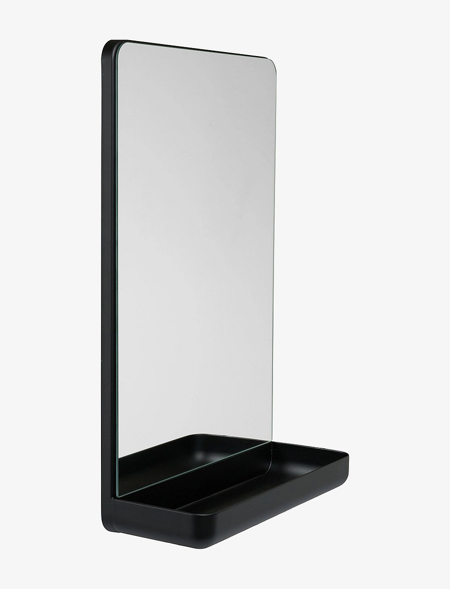 Design Letters - Wall Mirror Mirror shelf - bathroom mirrors - black - 0