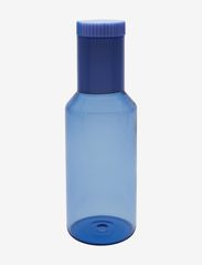 Design Letters - Tube Glass Carafe 1L - water jugs & carafes - blue and milky blue - 0