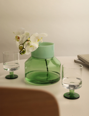 Design Letters - Generous wine glass ( Set of 2 pcs) - hvidvinsglas - clear/green - 1