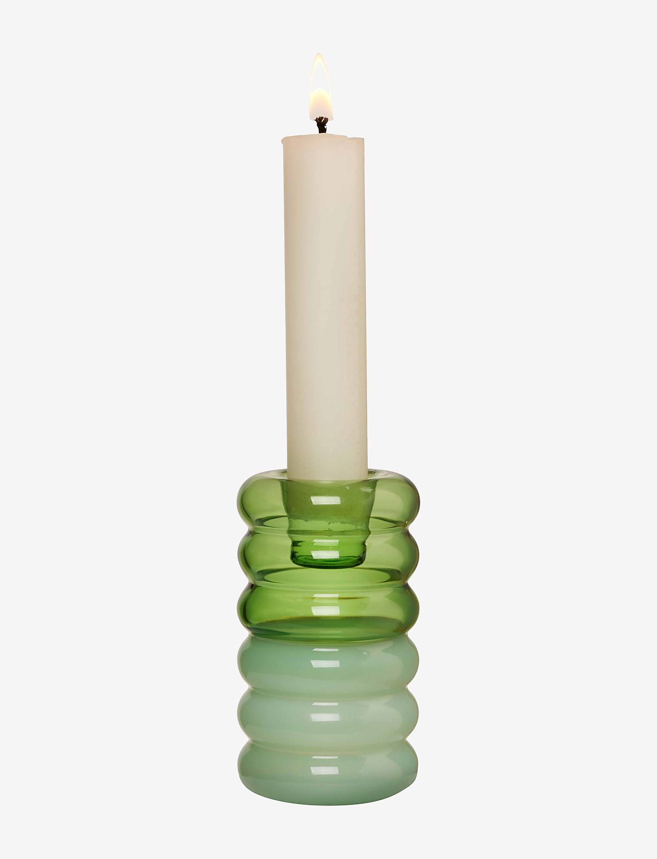 Design Letters - Hoop candle holder - alhaisimmat hinnat - green/milky green c - 1
