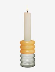 Design Letters - Hoop candle holder - zemākās cenas - smoke/milky yellow - 1
