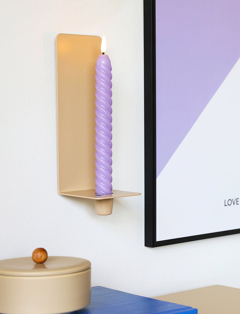 Design Letters - Cosy Up wall candle holder - wand dekoration - beige 4675c - 0