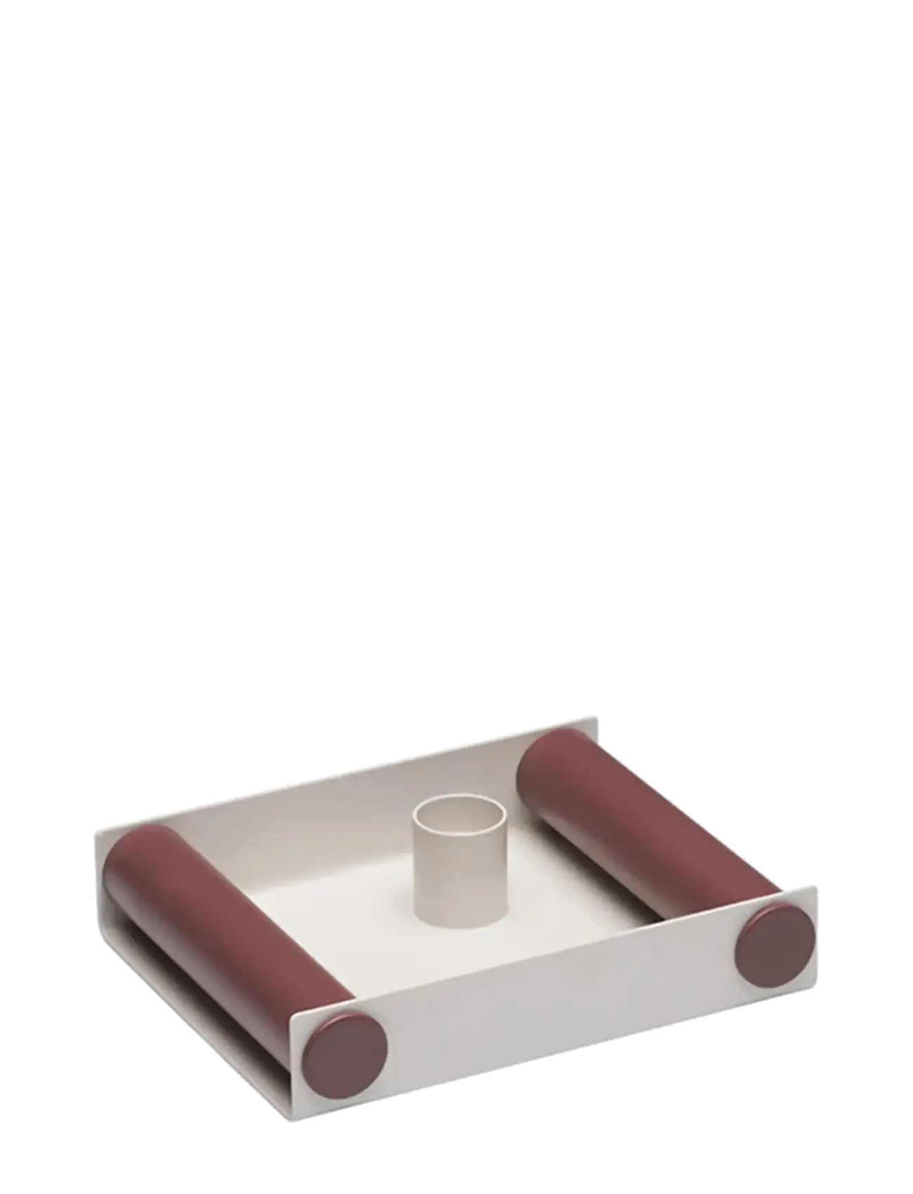 Design Letters Ray candle holder - Teelichthalter - EGGNOG + MARRON / cream