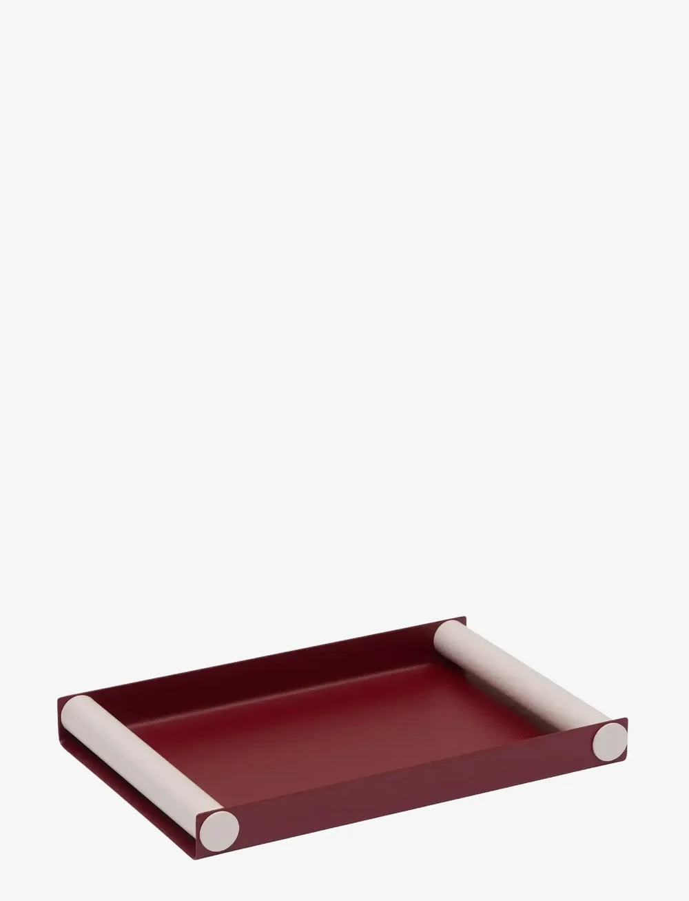Design Letters - Ray Tray medium - dekoschalen - syrrah burgundy + pastel beige - 0