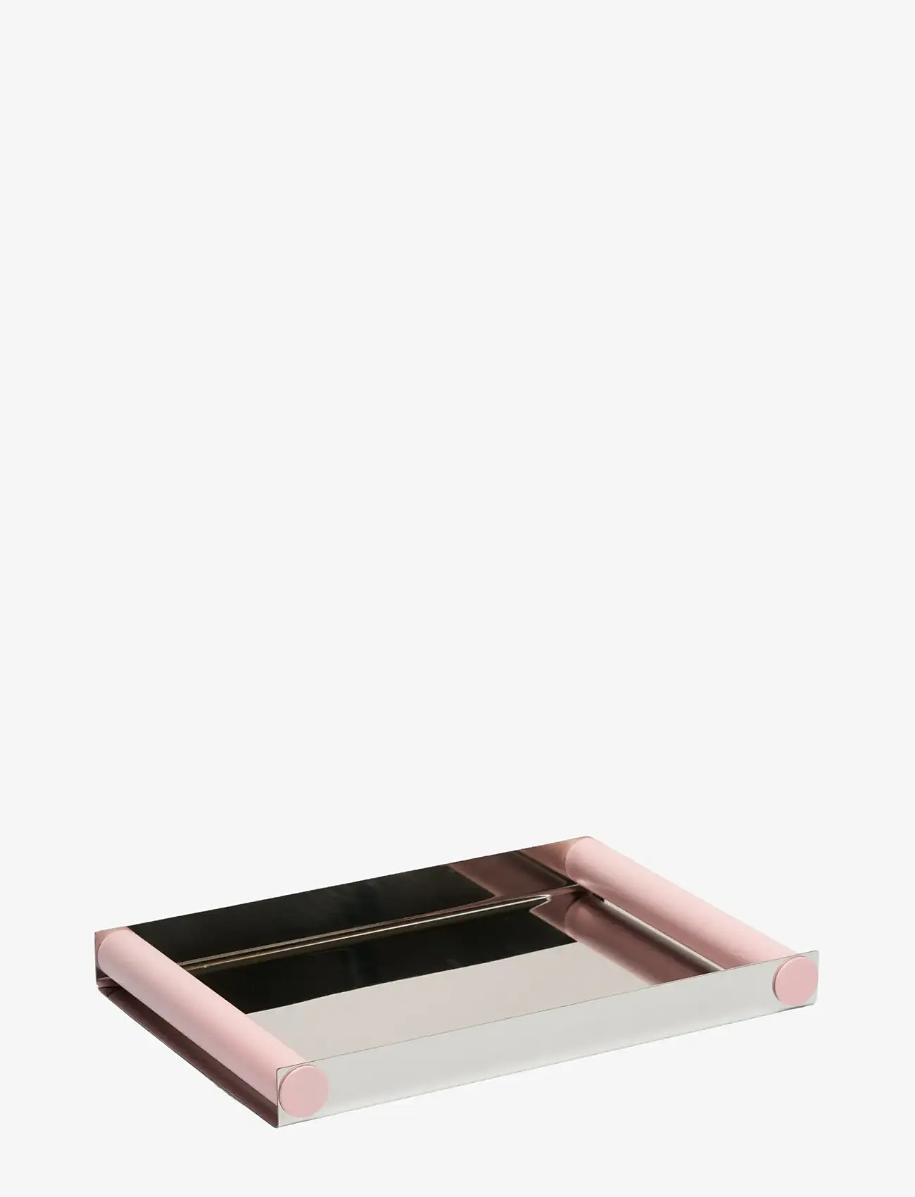 Design Letters - Ray Tray medium - geschenke unter 100€ - polished stainless steel + creole pink - 0