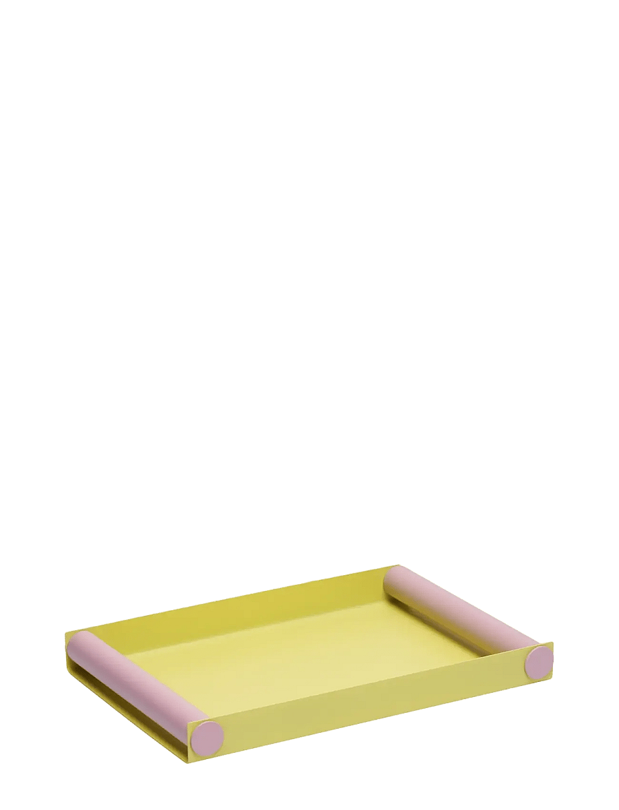 Design Letters - Ray Tray - decorative platters - yellow + lavender - 1