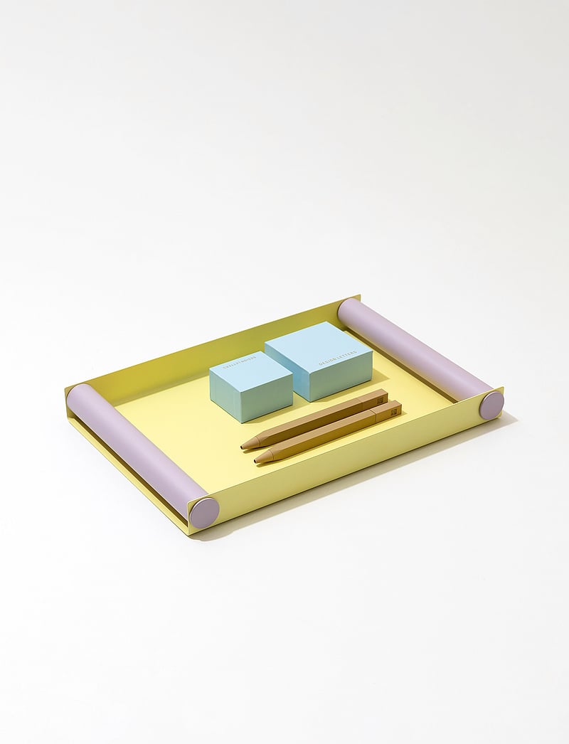 Design Letters - Ray Tray medium - decoratieve schalen - yellow + lavender - 0