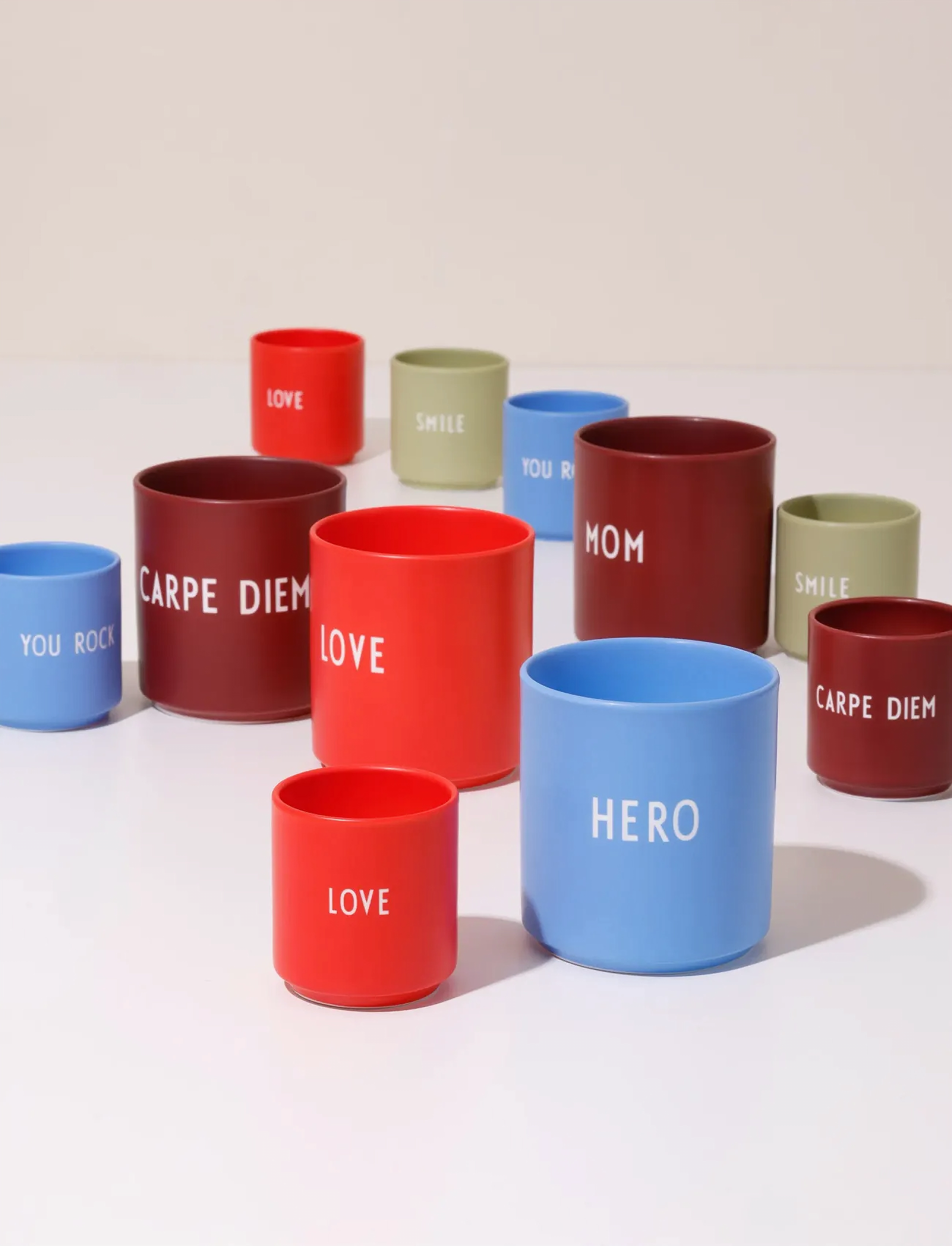 Design Letters Mini Cup Love & Friendship, 10 CL, Cups Mugs, Blau - Espresso Cups, Homeware