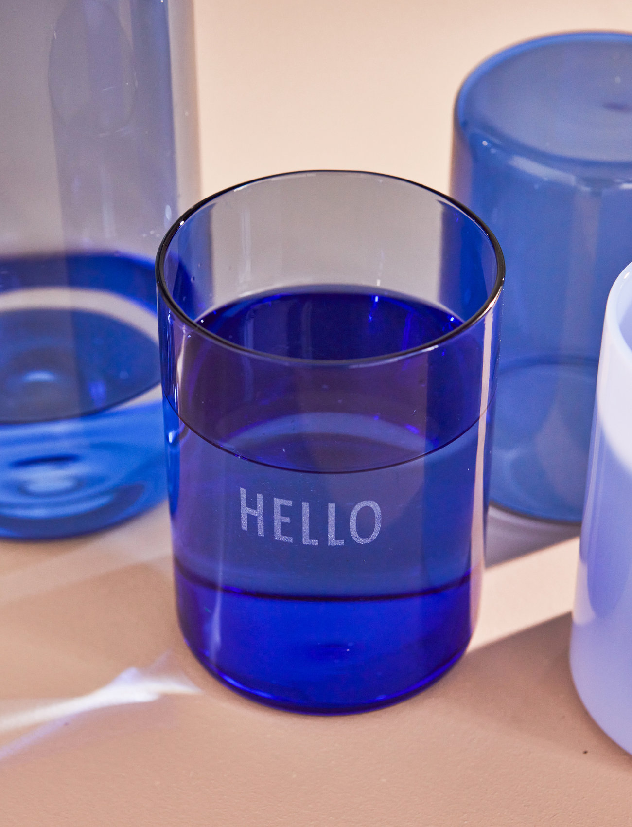 Design Letters - Favourite drinking glass - laveste priser - blue - 1