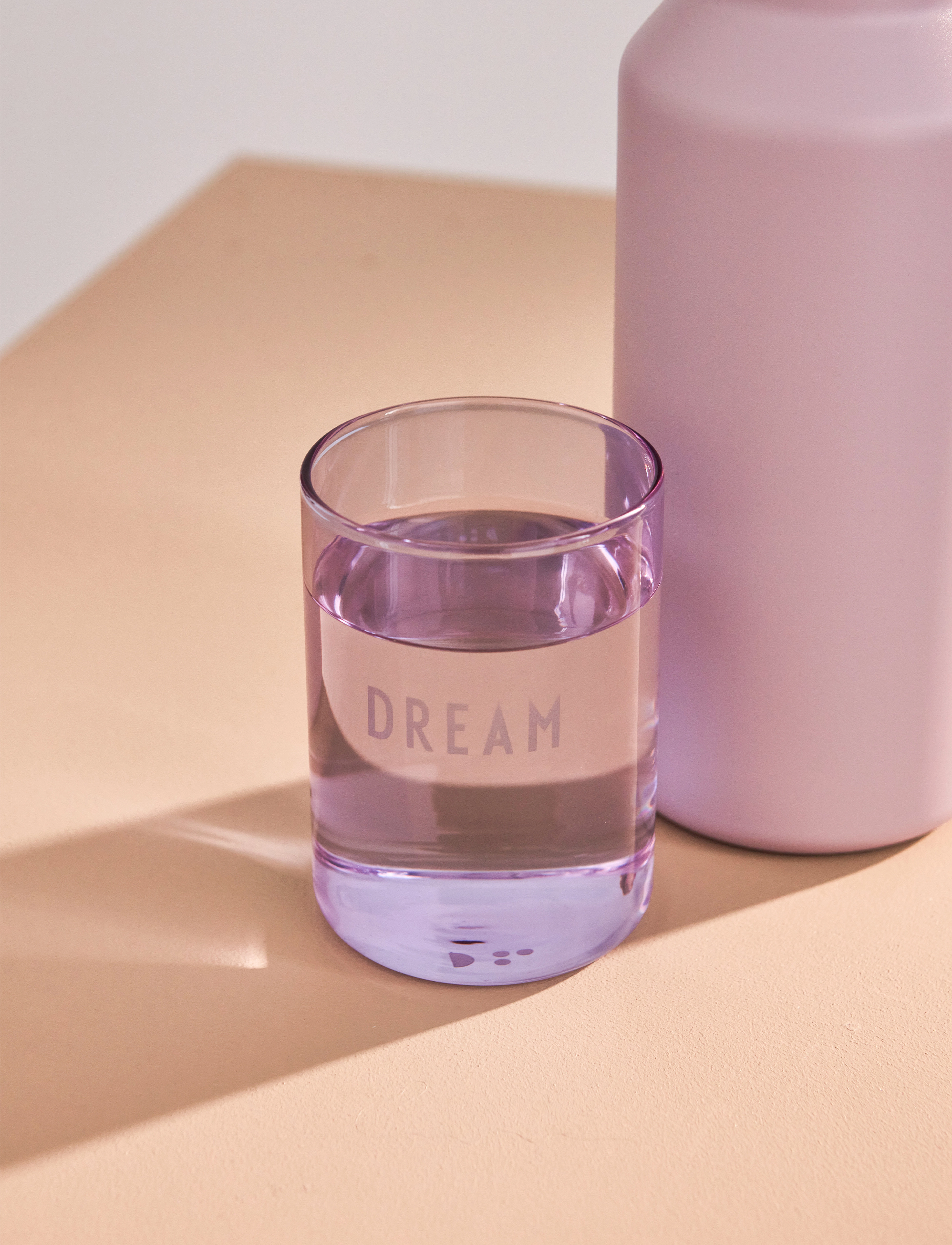 Design Letters Favourite Drinking Glass, 35 CL, Lila - Homeware