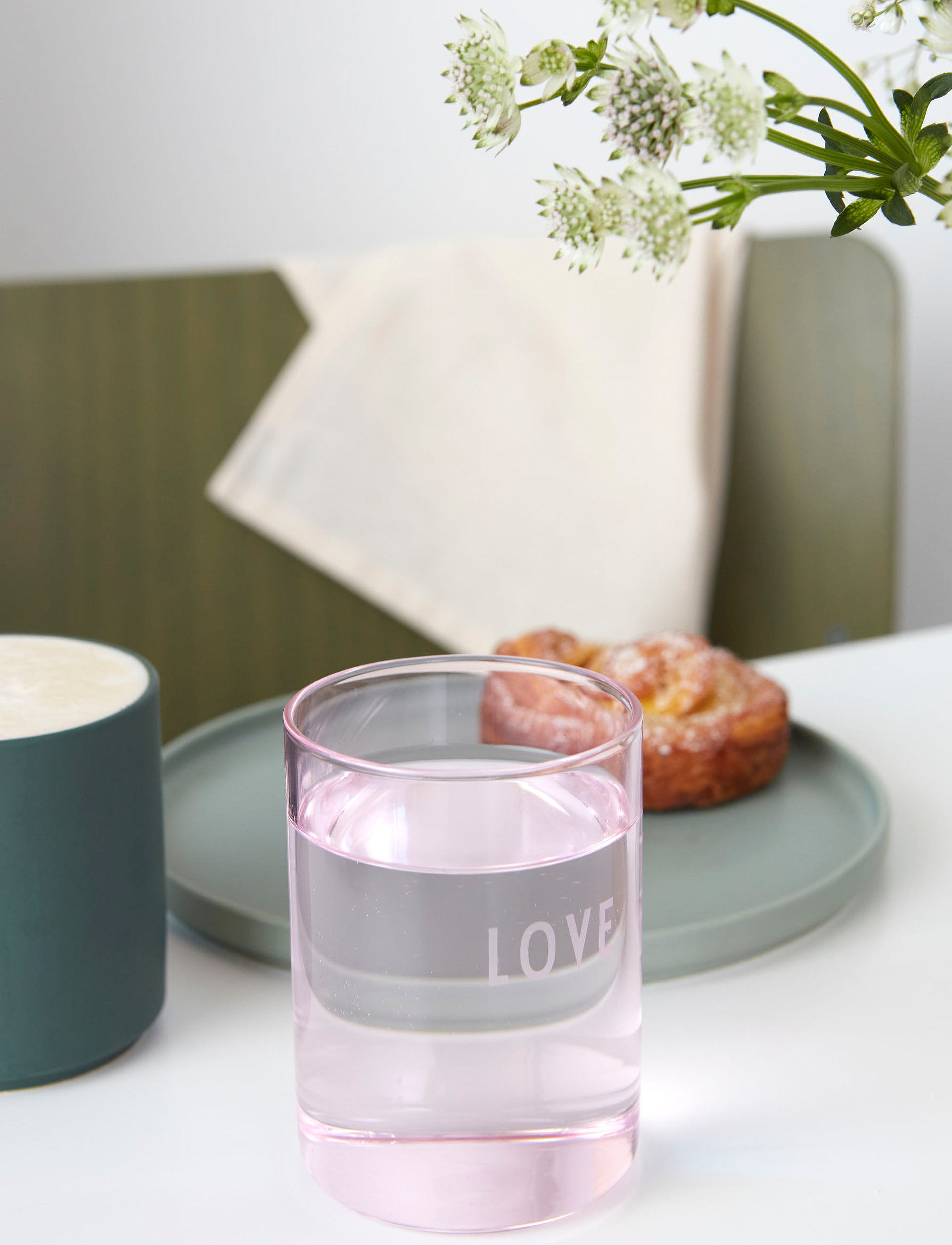 Design Letters Favourite Drinking Glass, 35 CL, Pink, Glas > Drikkeglas, Unisex