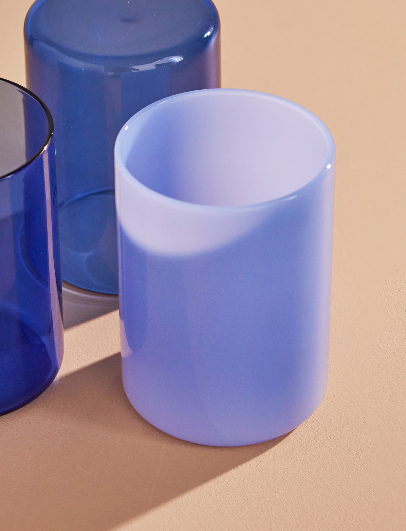 Design Letters - Milky Favourite drinking glass - The Mute Collection - de laveste prisene - milky blue - 1