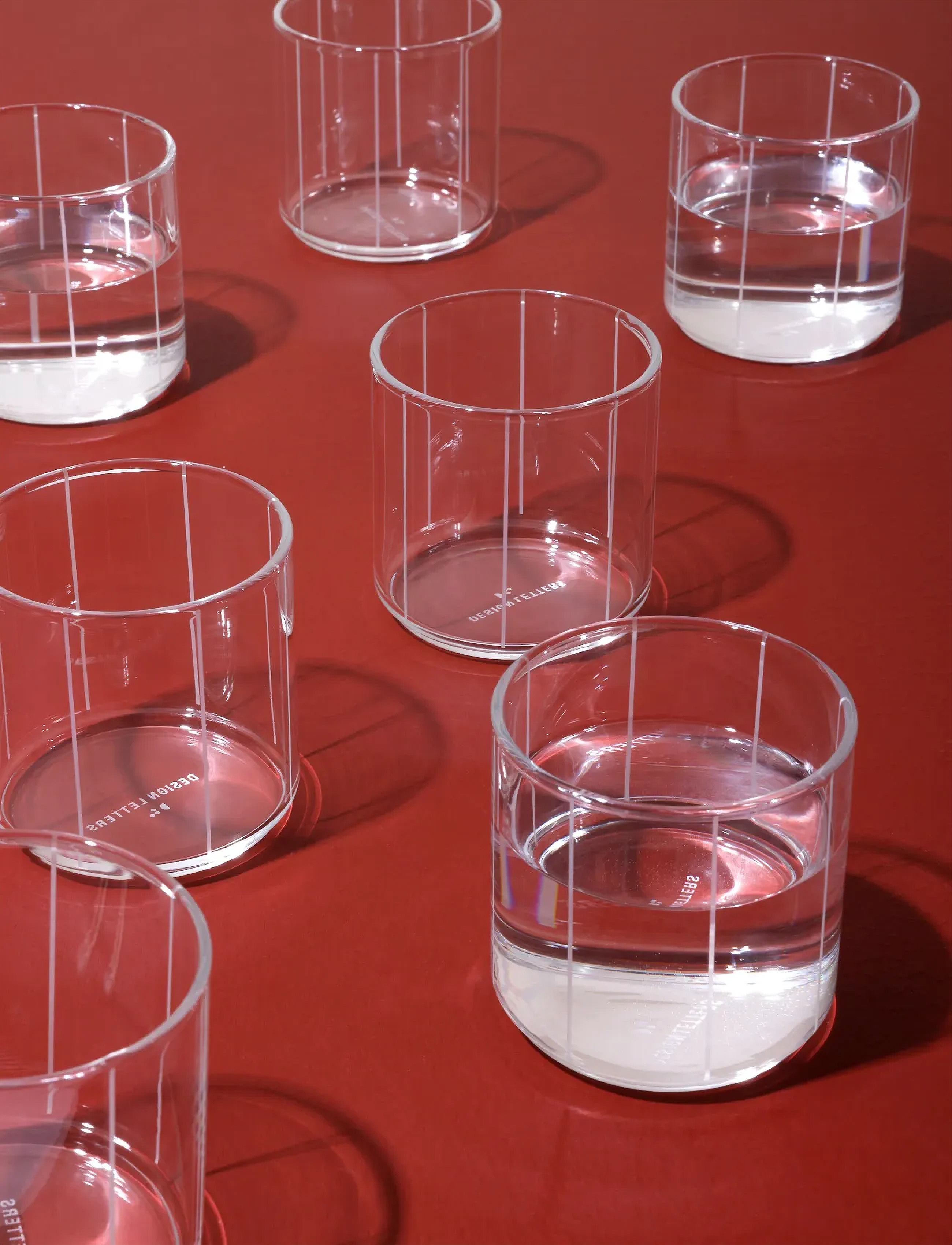 Design Letters Pyjamas Drinking Glass (Set Of 4Pcs), 280 ml, Glass, Nackt - Homeware