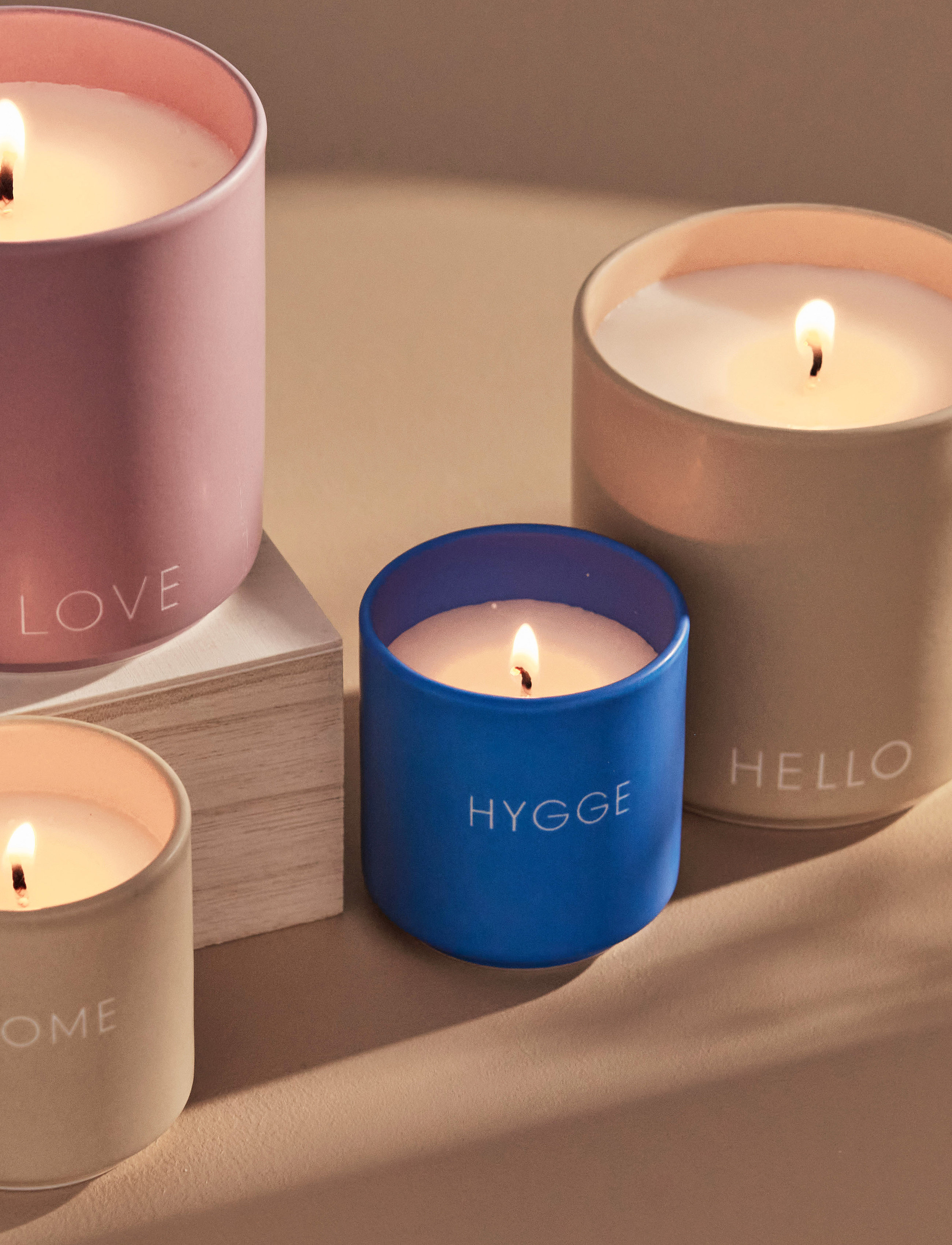 Design Letters Scented Candle, 50 ml, Home, Blau - Candles, Homeware