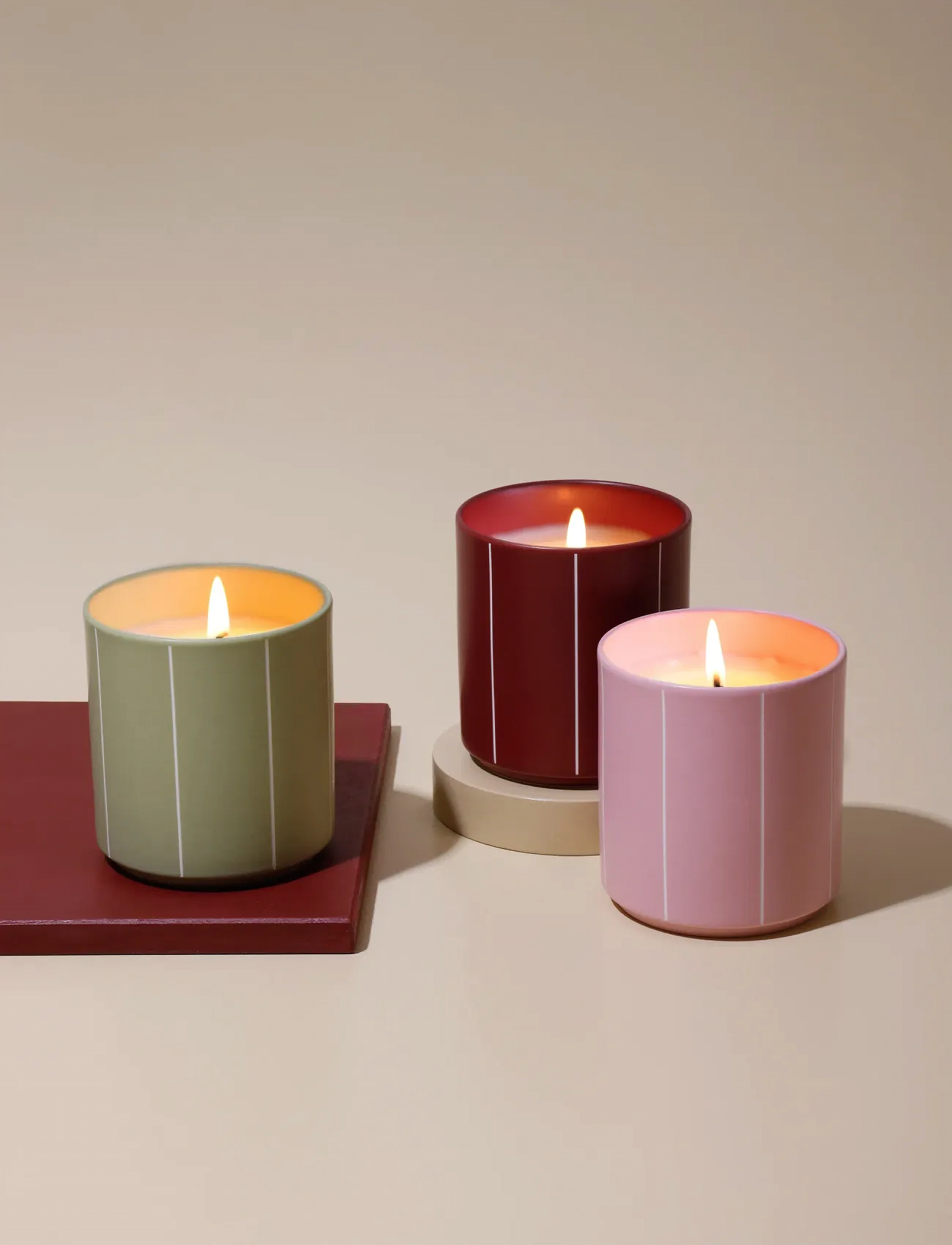 Design Letters Pyjamas Scented Candle, H:8.7 cm, Candles, Grün - Block Homeware
