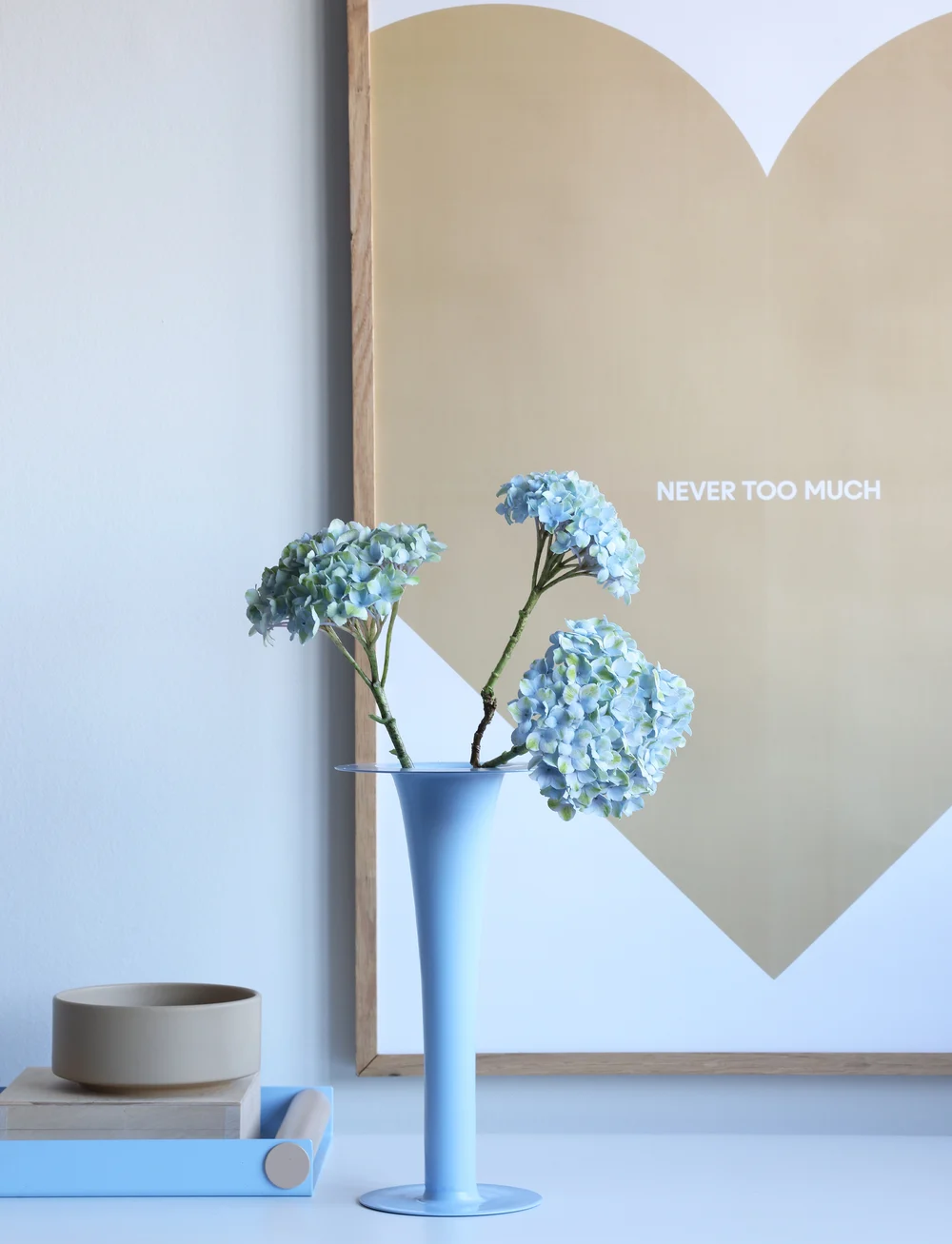 Design Letters - Trumpet. 2-in-1 Vase & candle holder - shop by price - blue - 2