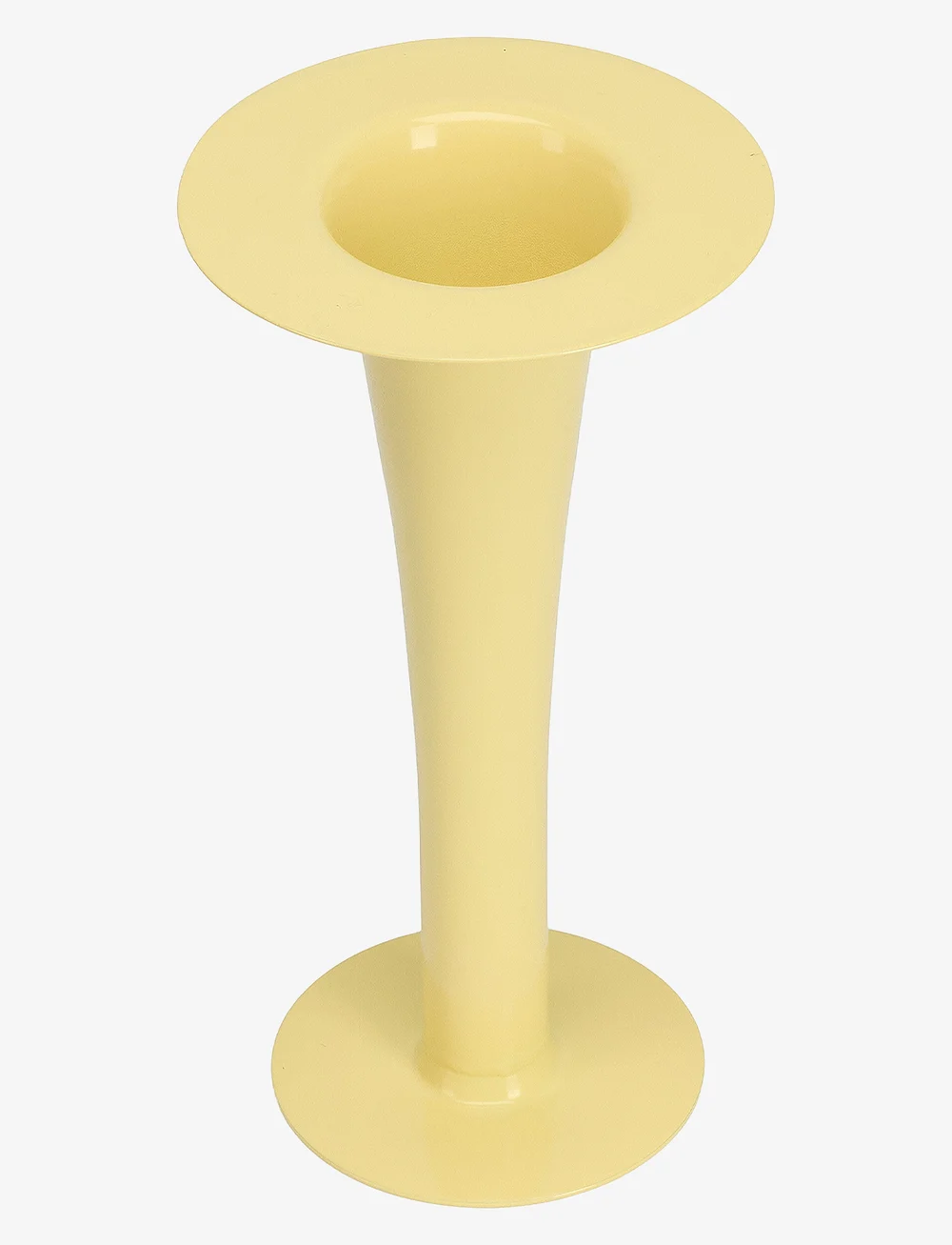 Design Letters - Trumpet. 2-in-1 Vase & candle holder - candlesticks - yellow - 0