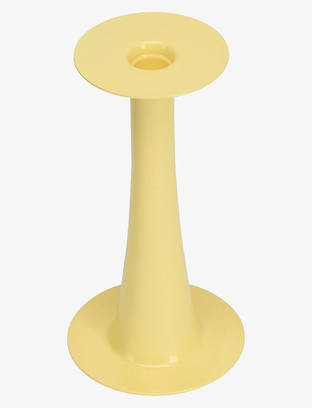 Design Letters - Trumpet. 2-in-1 Vase & candle holder - candlesticks - yellow - 1